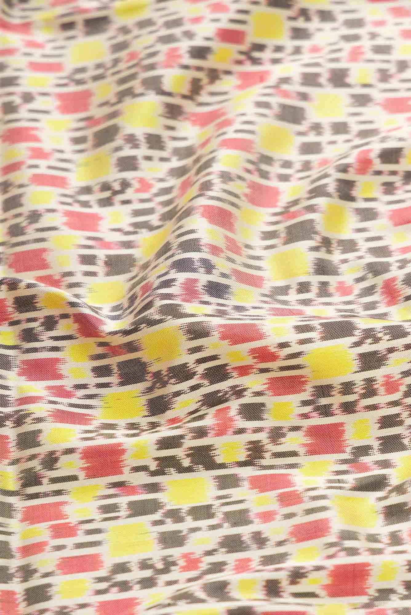 Sandal Dual Tone Double Ikat Saree - Image 3