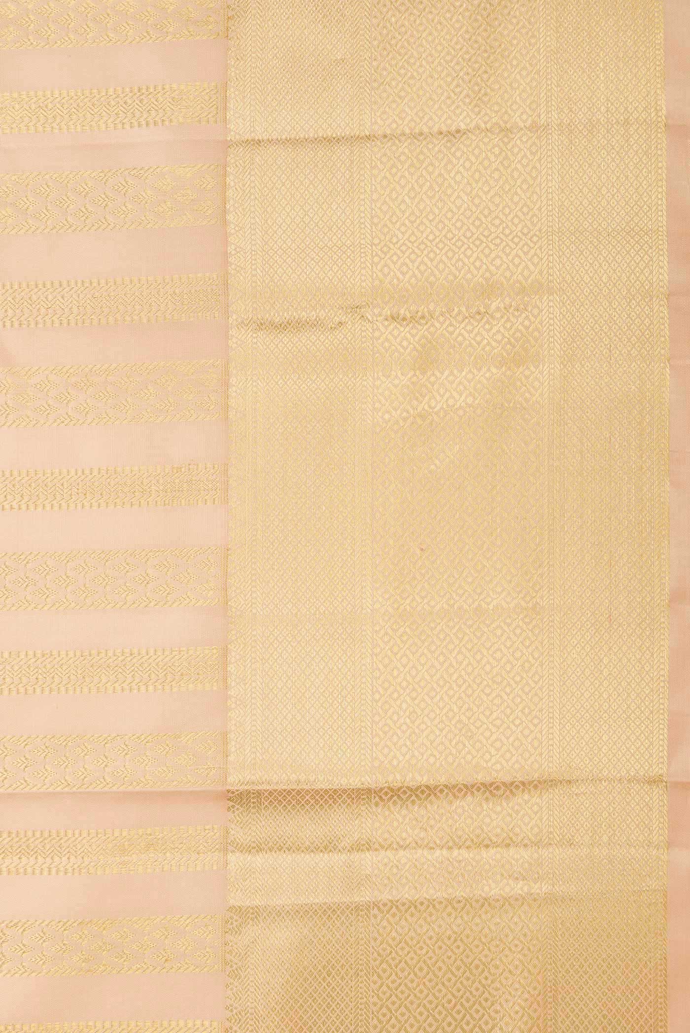 Sandal Dual Tone Kanchipuram Saree - Image 3