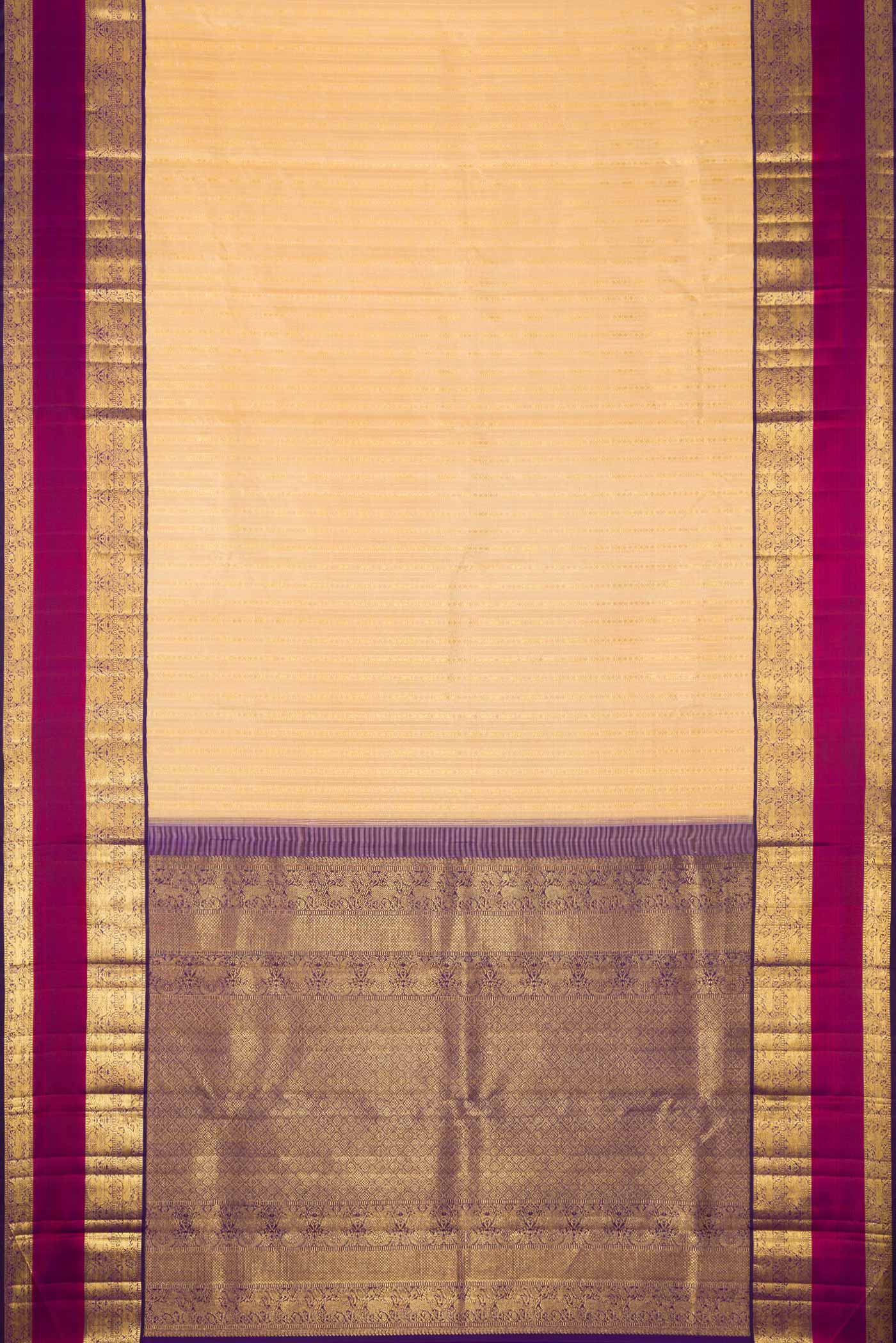 Sandal Kanchipuram Silk Saree - Image 6