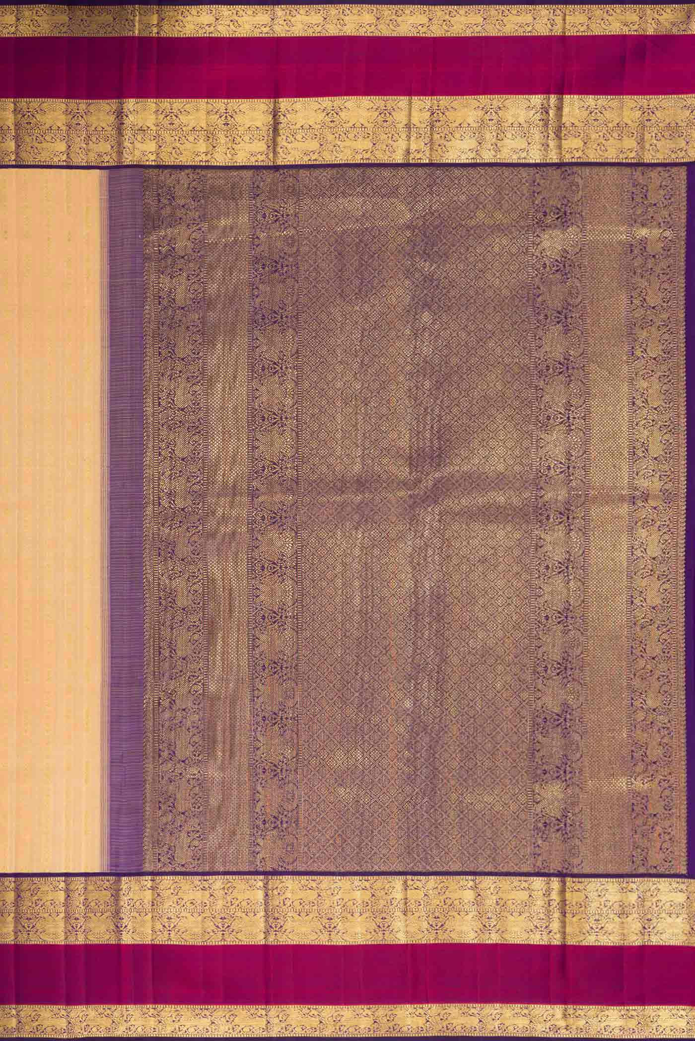 Sandal Kanchipuram Silk Saree - Image 7
