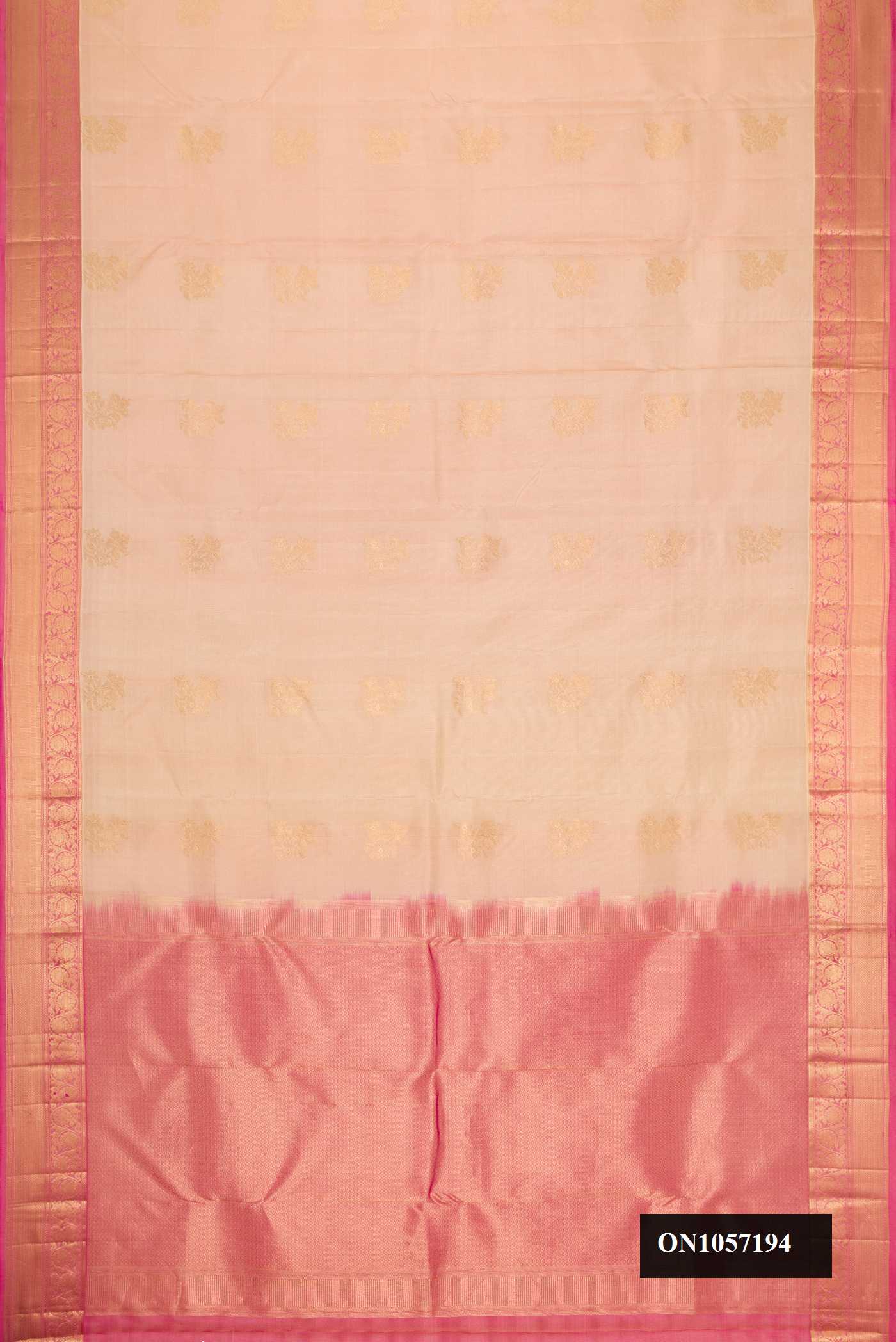 Sandal Dual Tone Kanchipuram Silk Saree
