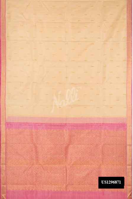 Sandal Dual Tone Kanchipuram Silk Saree