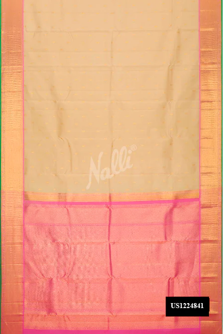 Sandal Dual Tone Kanchipuram Silk Saree