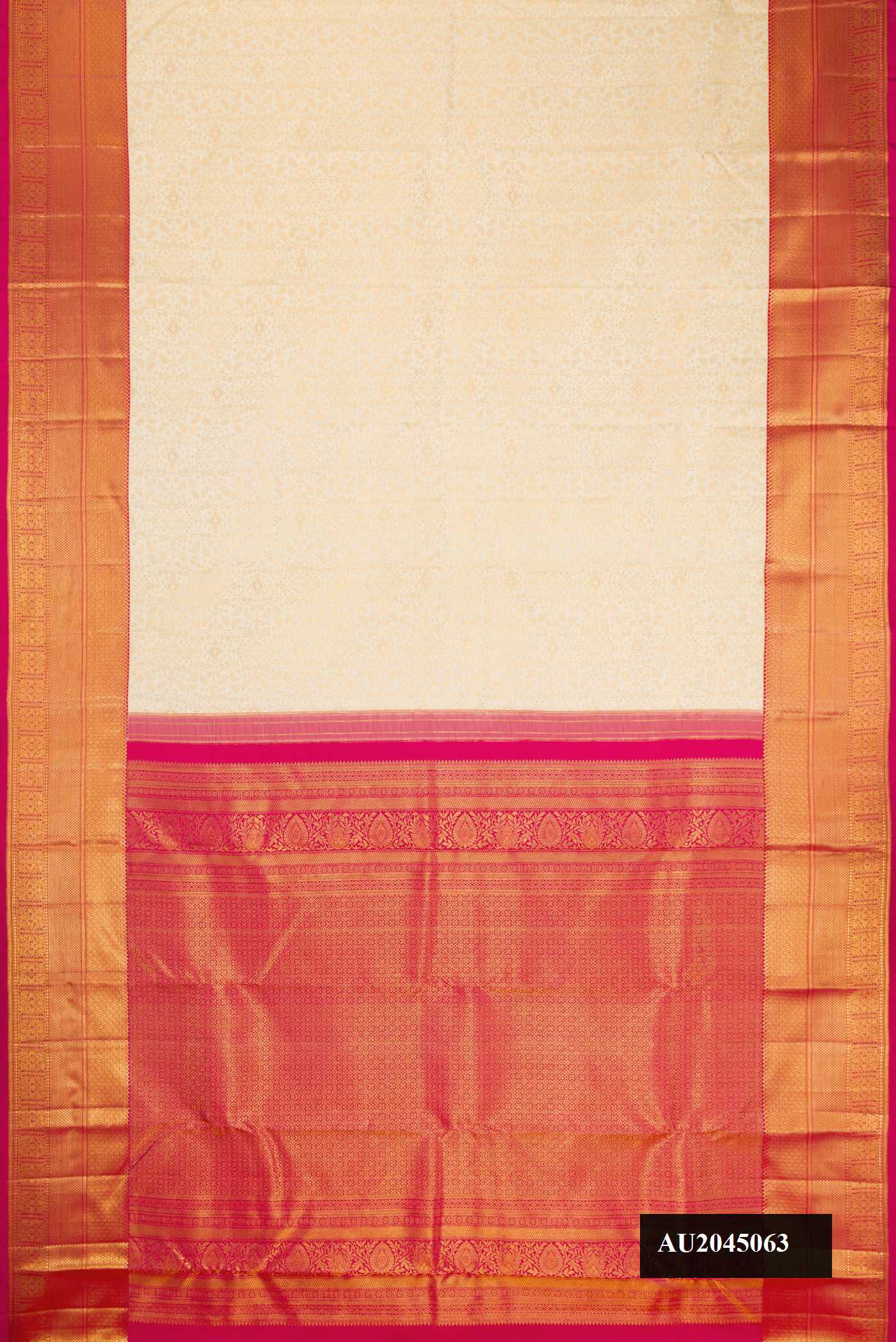 Sandal Dual Tone Kanchipuram Silk Saree