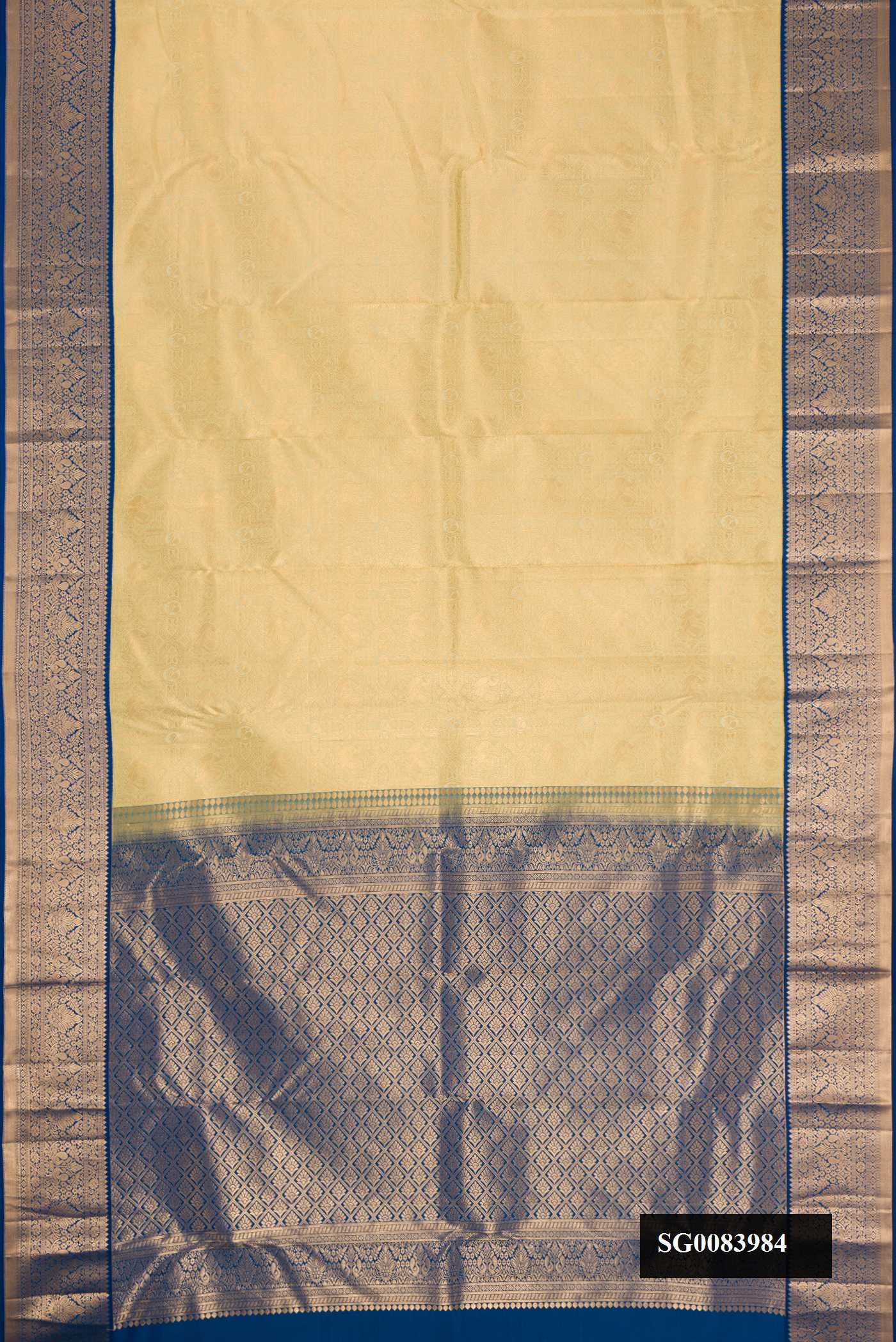 Sandal Dual Tone Kanchipuram Silk Saree