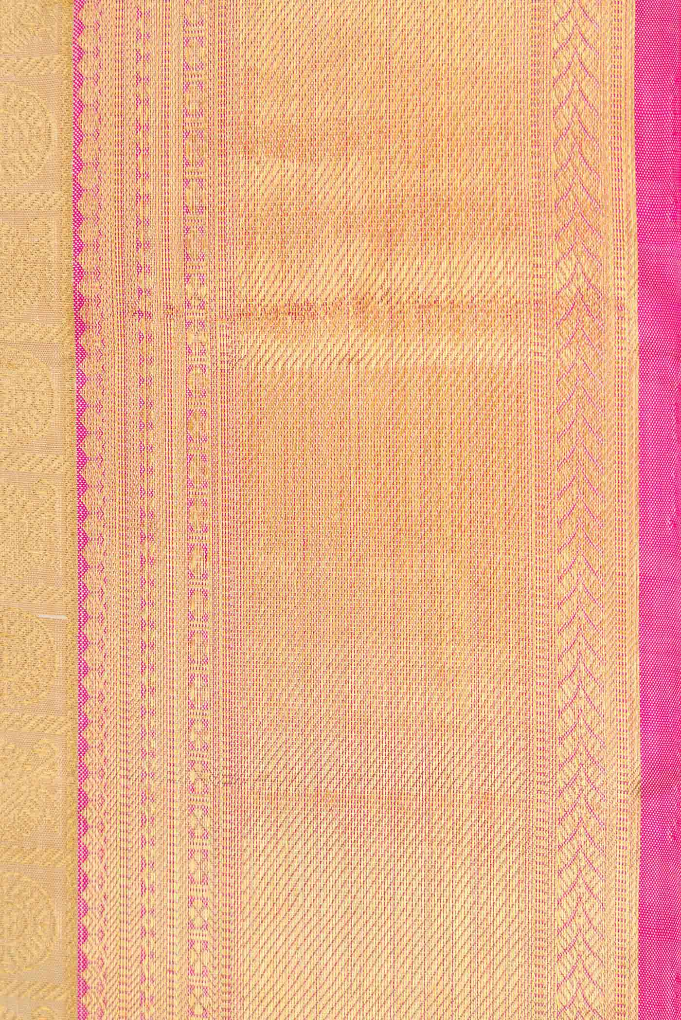 Sandal Dual Tone Kanchipuram Silk Saree - Image 3