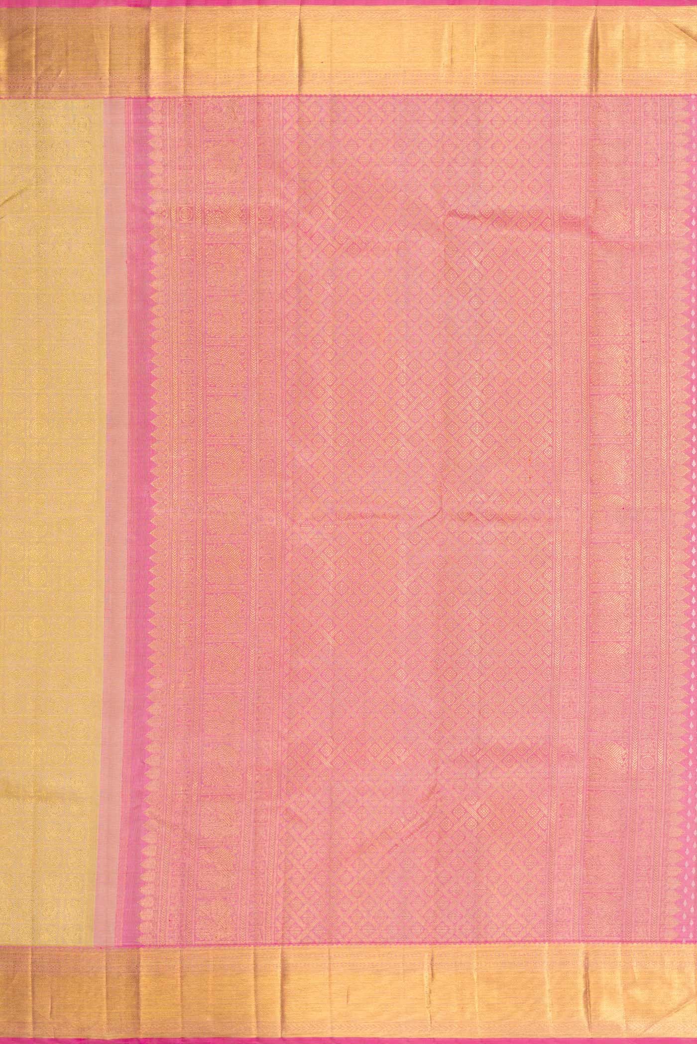 Sandal Dual Tone Kanchipuram Silk Saree - Image 7