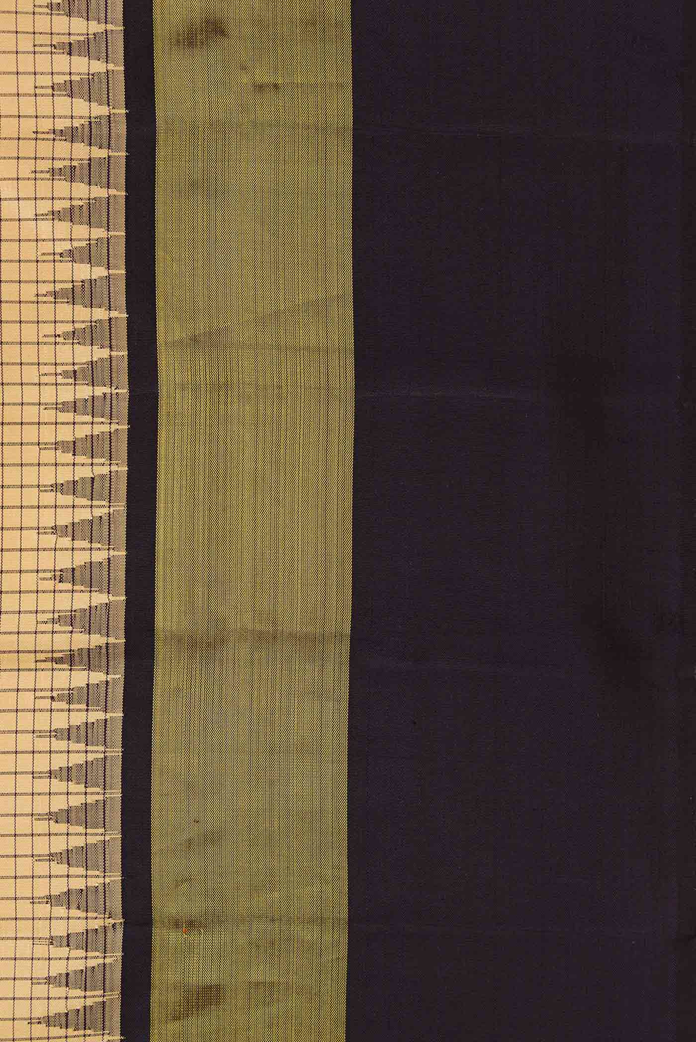 Sandal Dual Tone Kanjivaram Silk Saree - Image 3