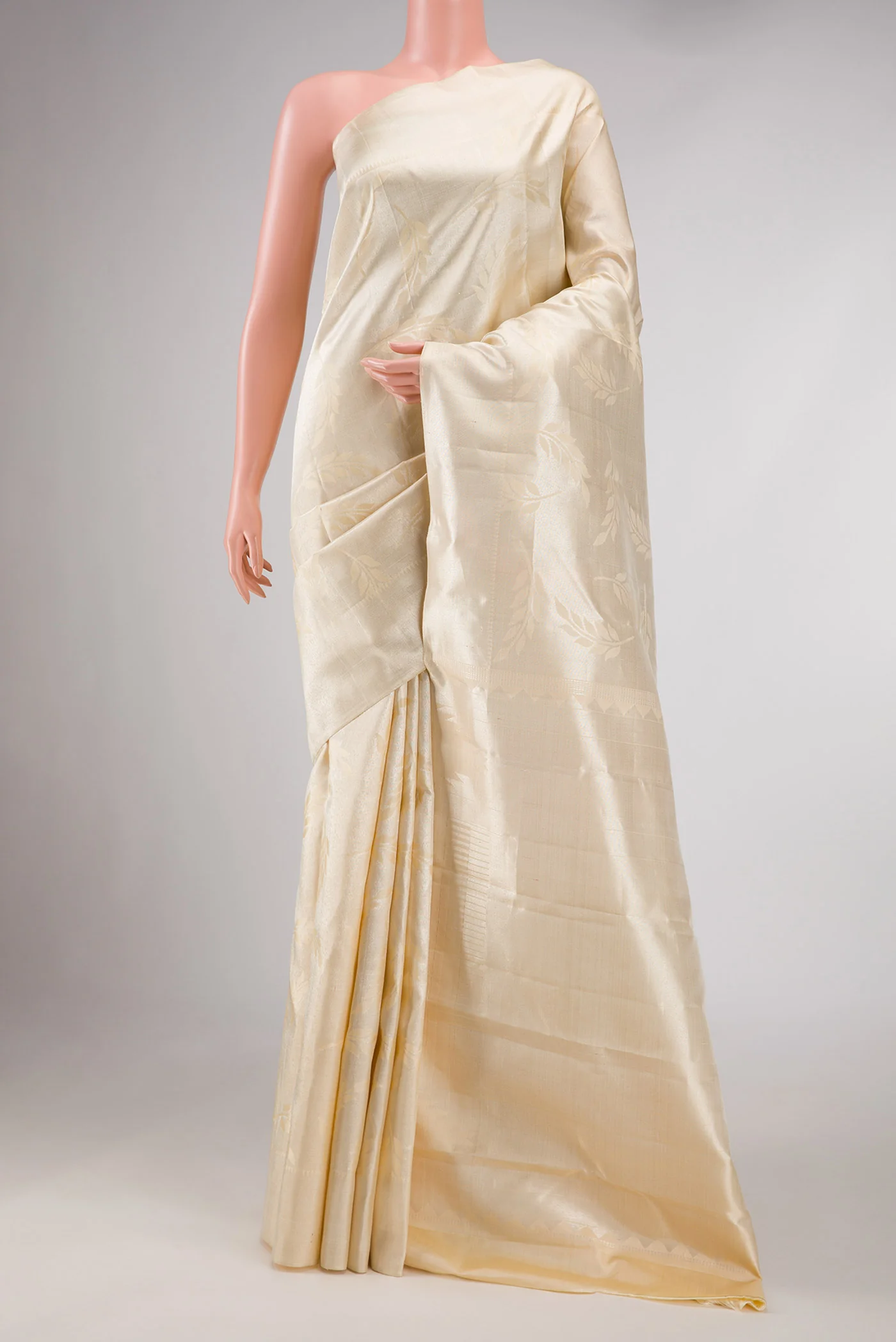 Sandal Dual Tone Kanchipuram Silk Saree