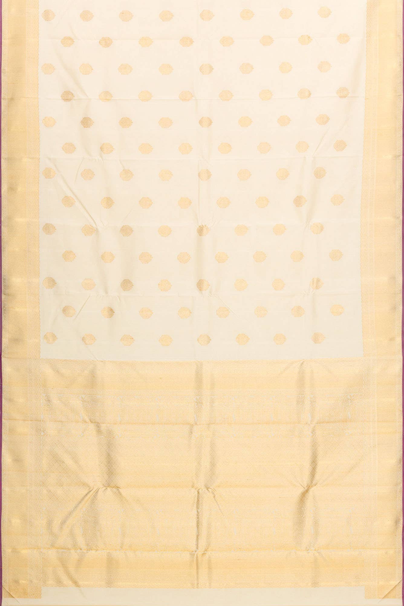 Pure Silk Pure Zari Sandal Dual Tone Kanjivaram Saree - Image 4