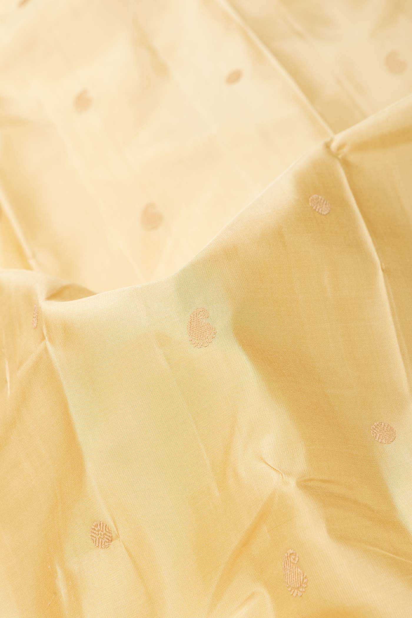Sandal Dual Tone Kanchipuram Silk Saree - Image 3
