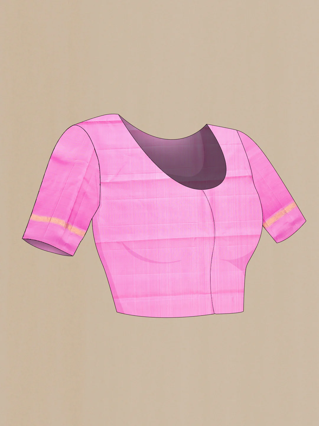 Peach Kanjivaram Silk Saree - Image 5