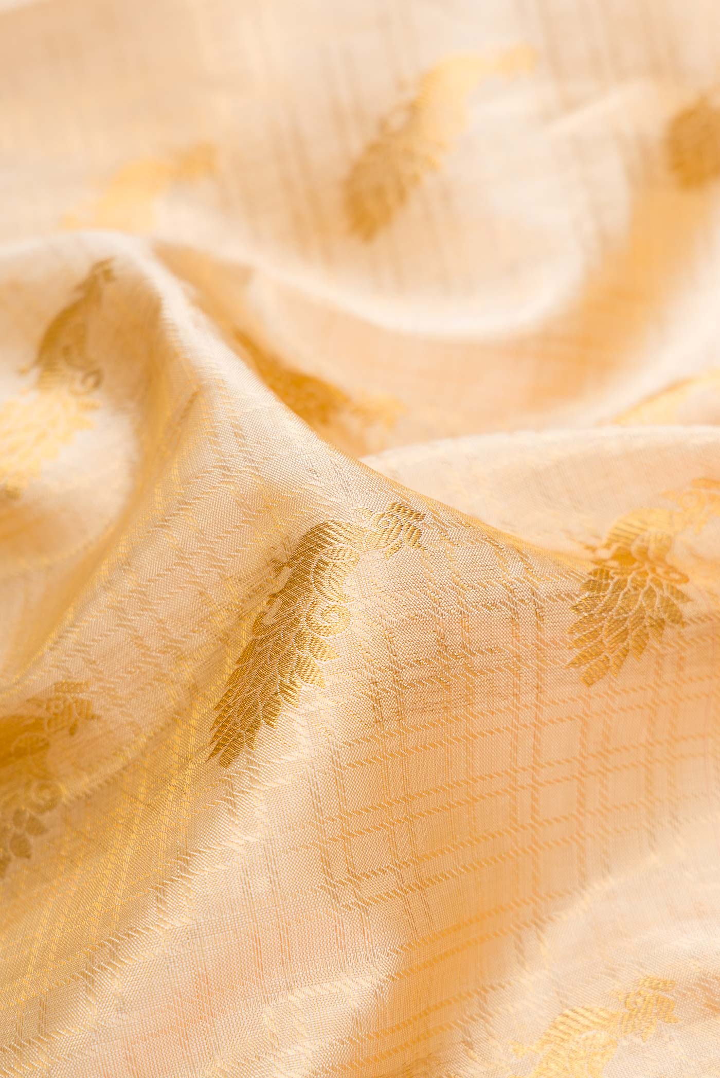Sandal Kanjivaram Silk Saree - Image 2