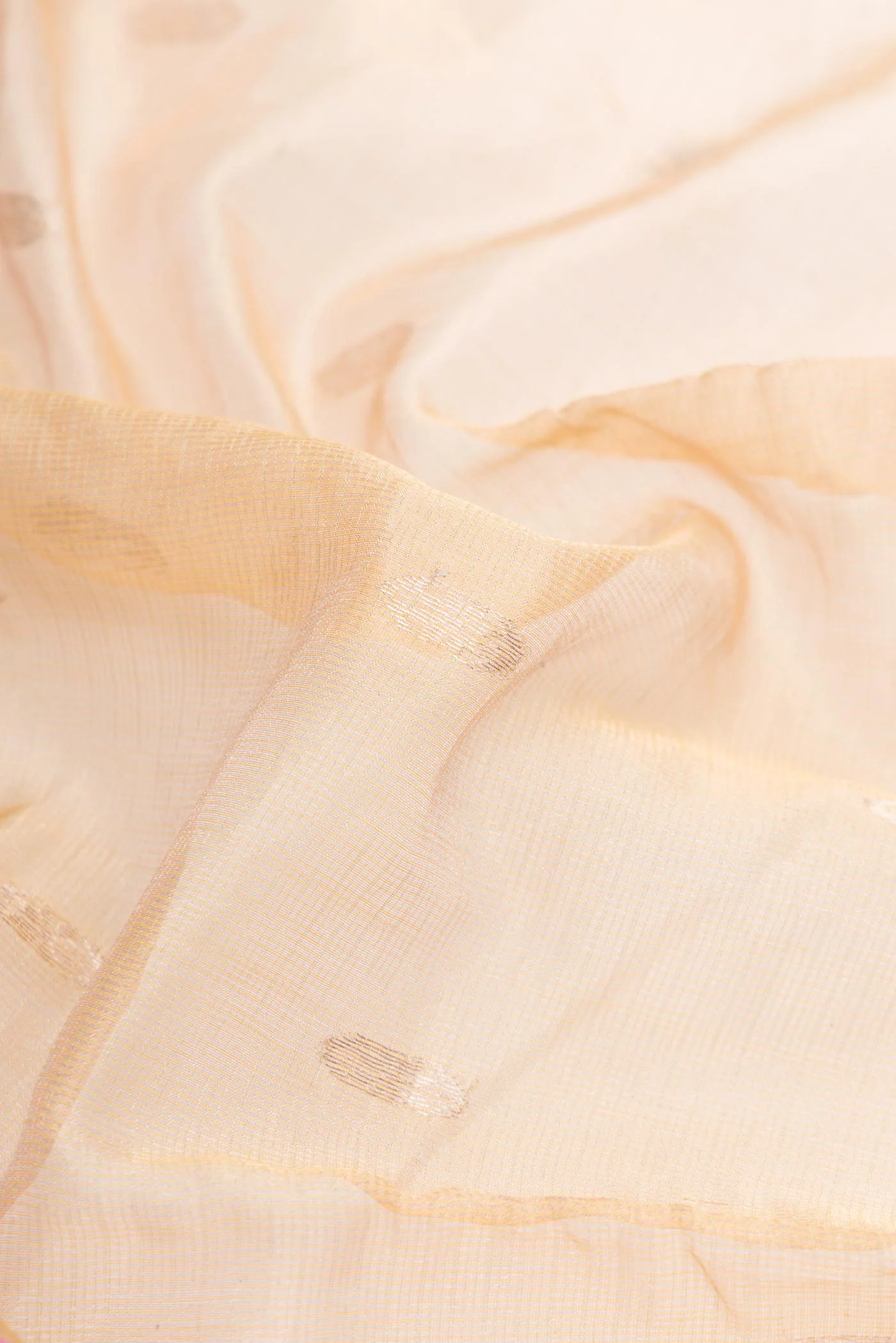 Sandal Dual Tone Kota Silk Saree - Image 2
