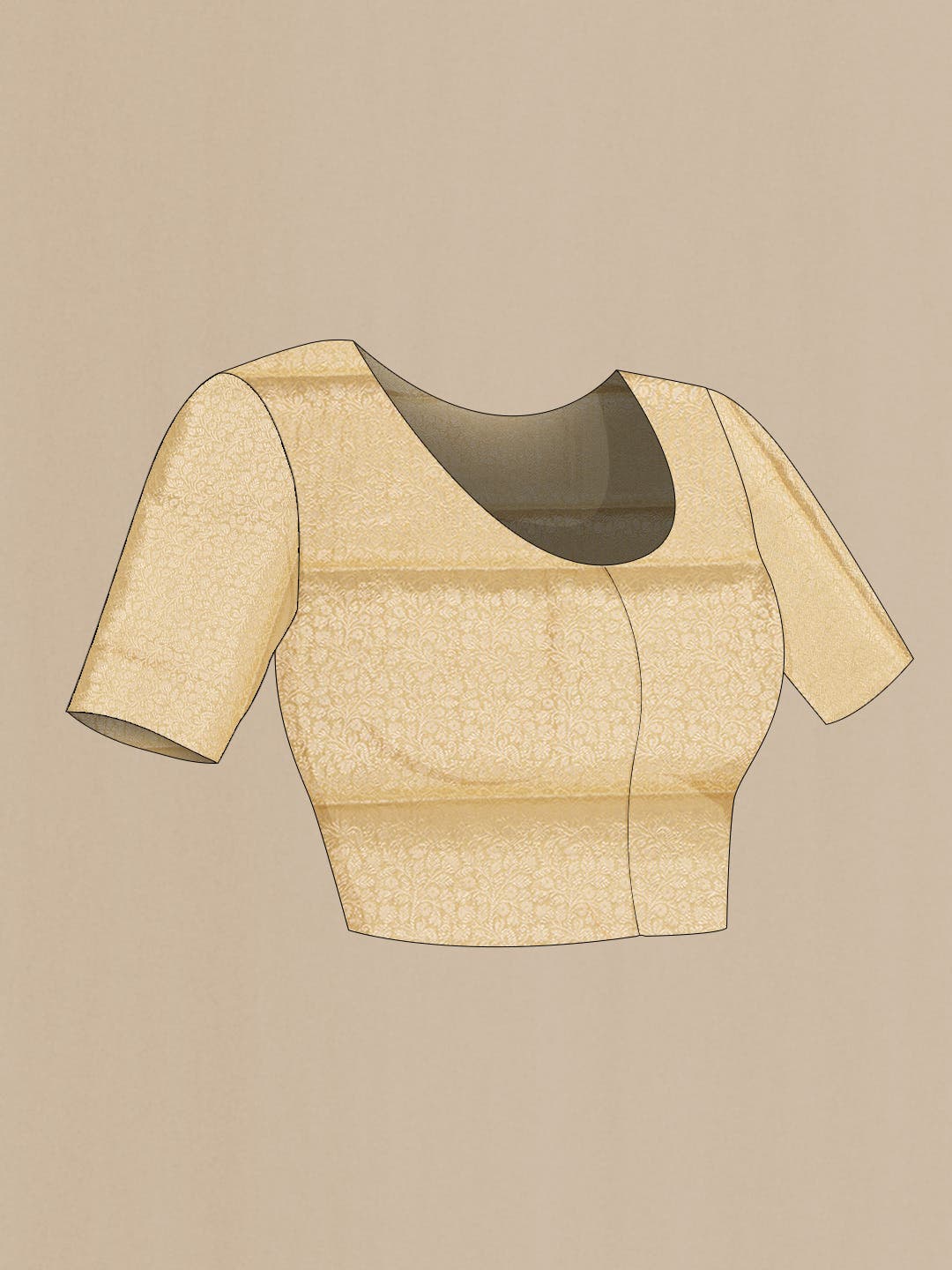 Sandal Mysore Chiffon Saree - Image 4
