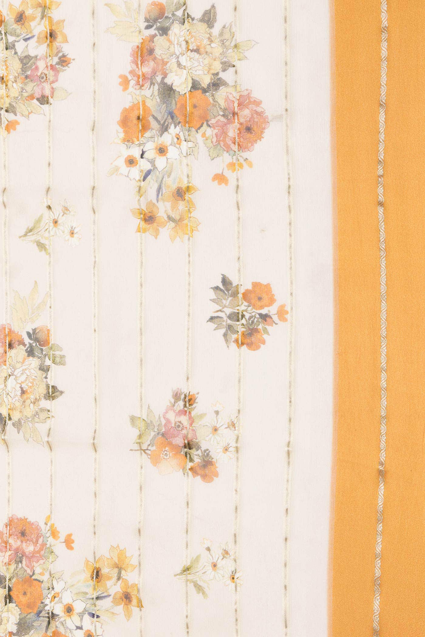 Sandal Mysore Chiffon Saree - Image 3