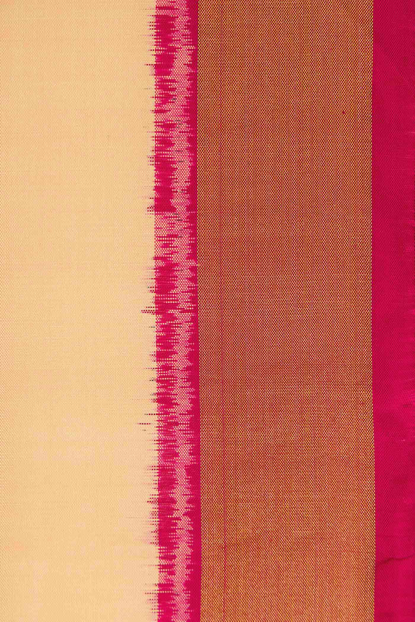 Sandal Dual Tone Rajkot Patola Silk Saree - Image 3