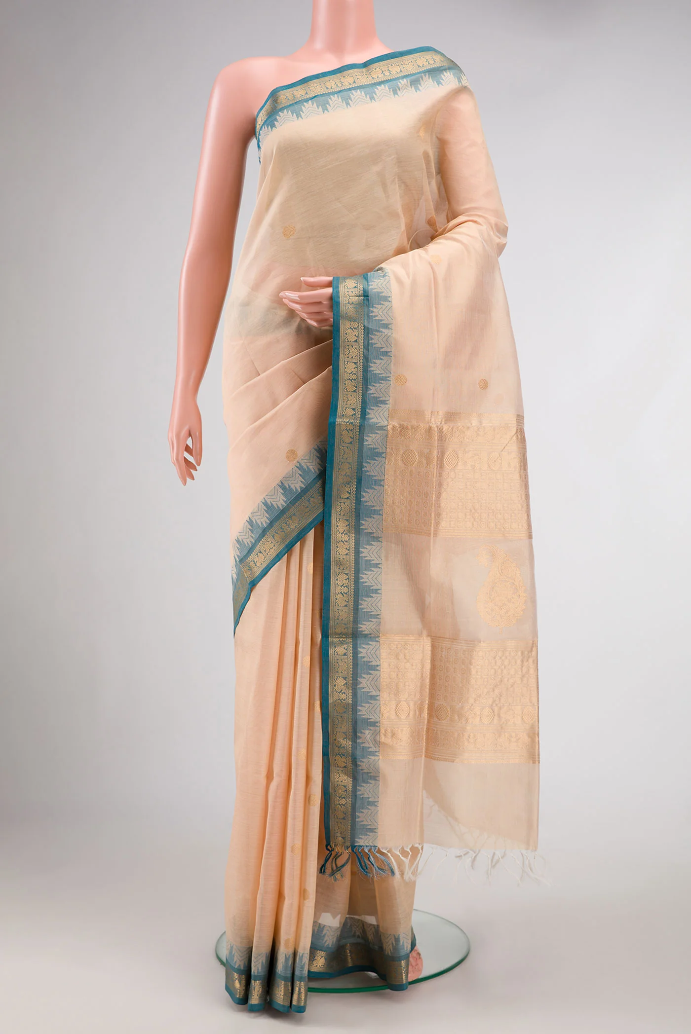 Sandal Silk Cotton Saree