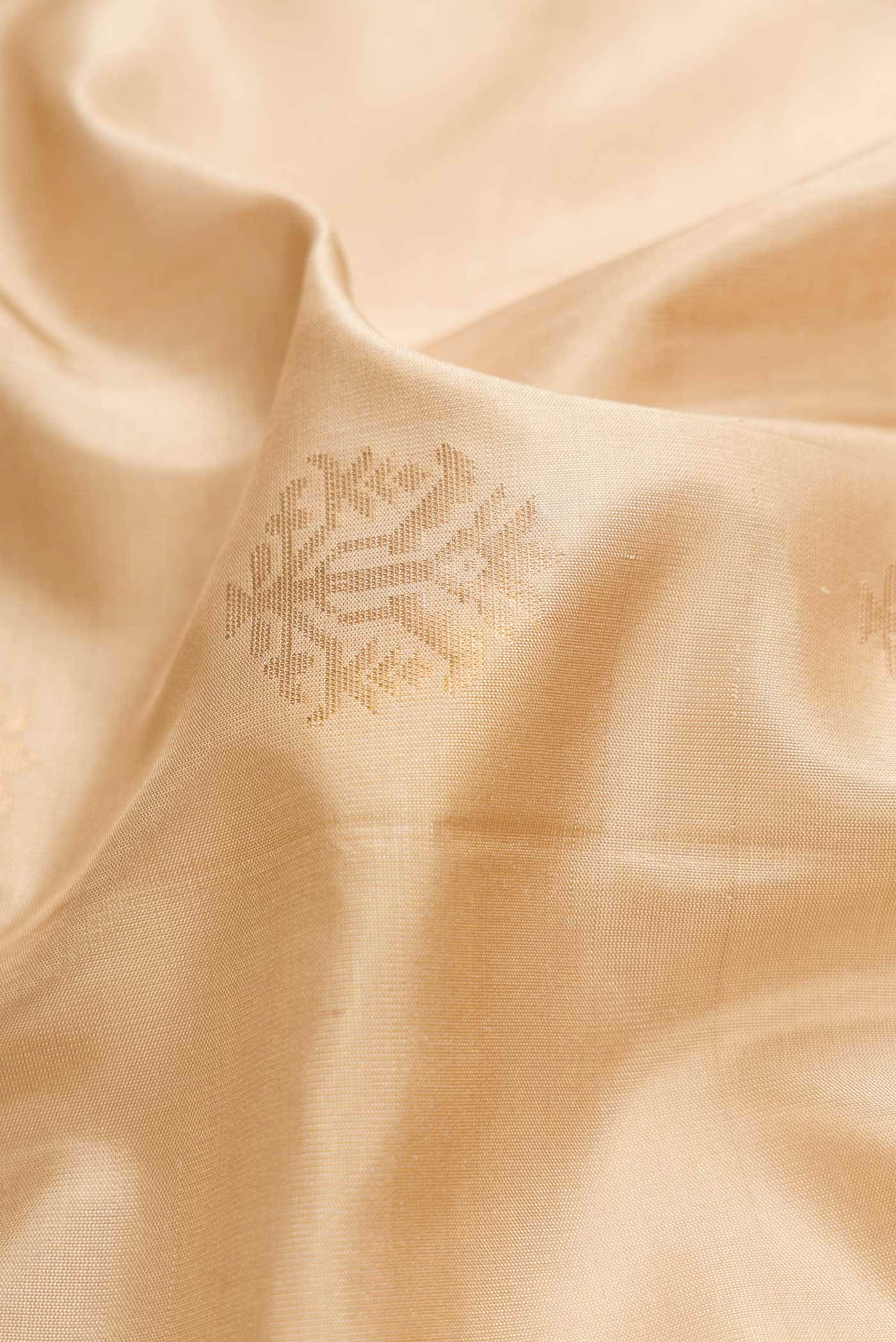 Sandal Dual Tone Soft Silk Saree - Image 2