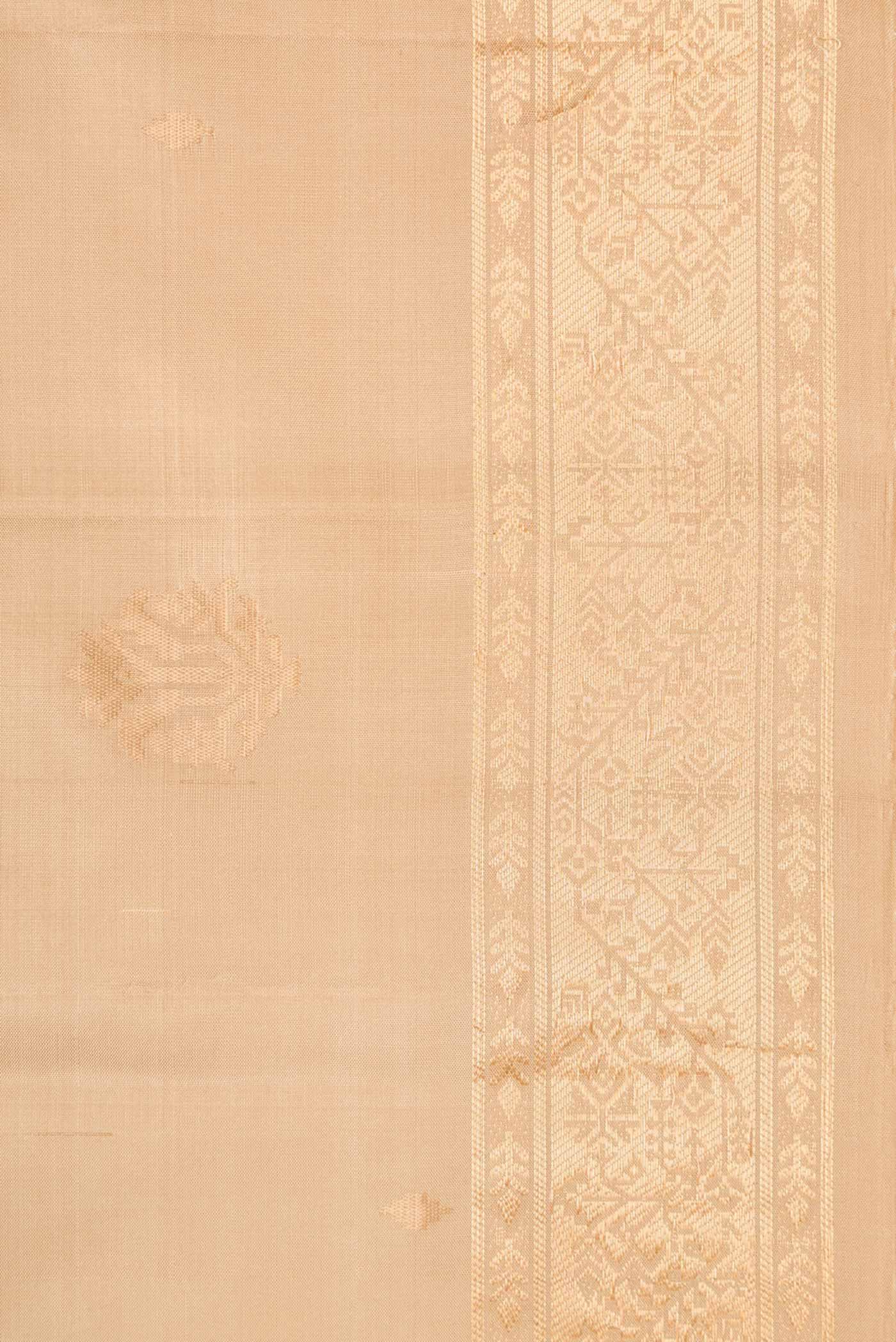 Sandal Dual Tone Soft Silk Saree - Image 3