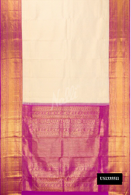 Sandal Kanchipuram Silk Saree