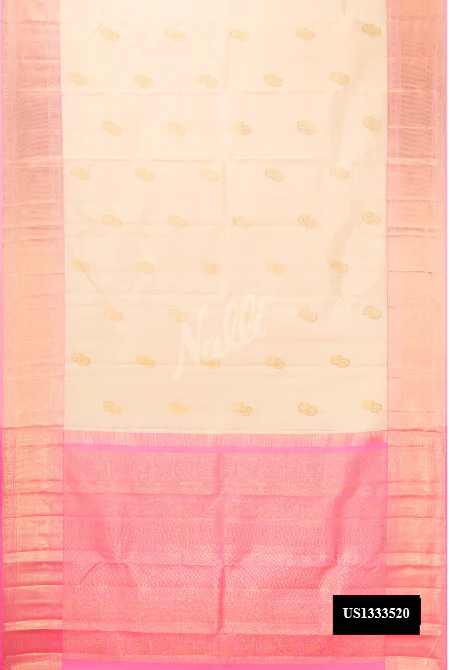 Sandal Kanchipuram Silk Saree