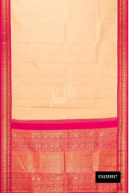 Sandal Kanchipuram Silk Saree
