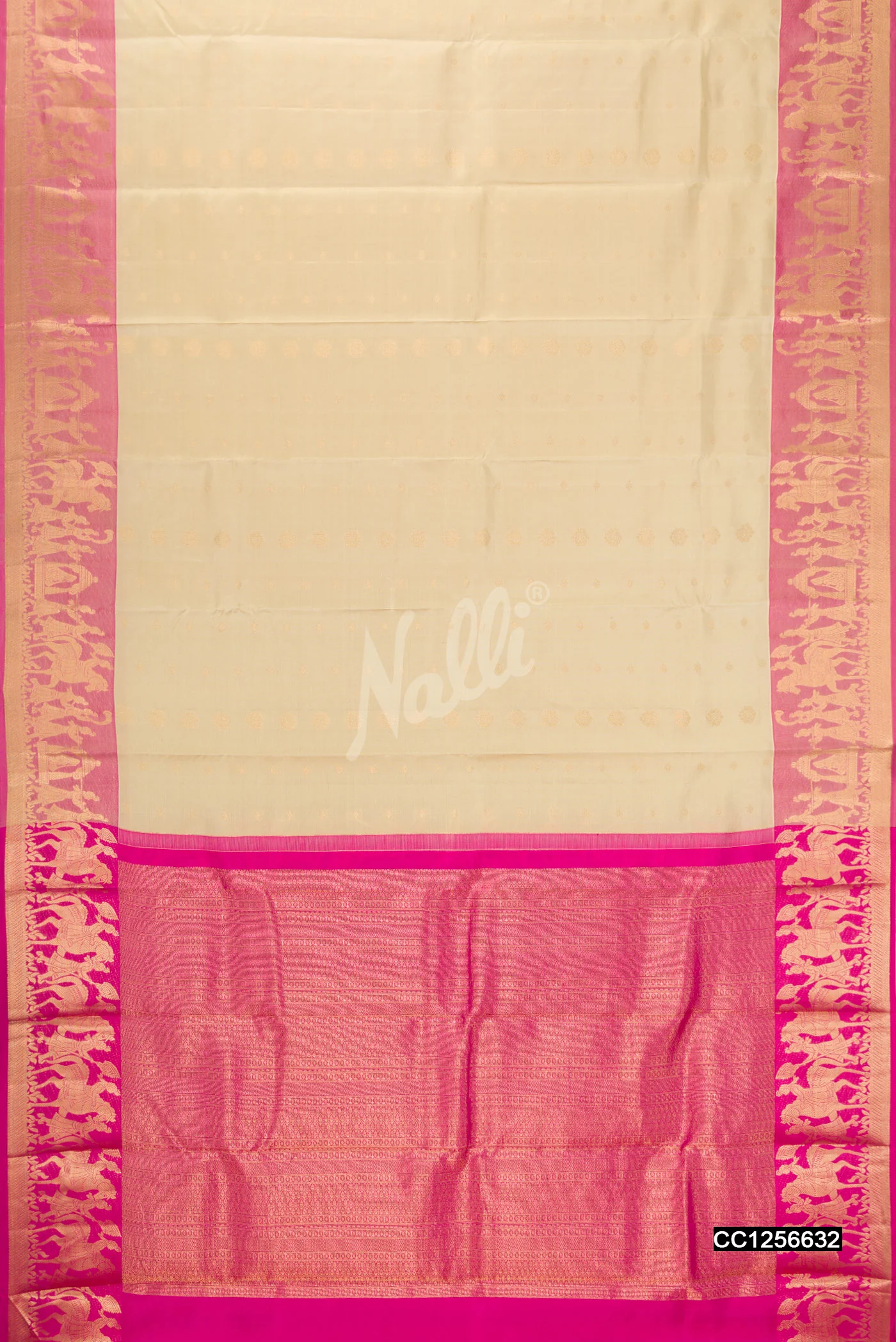 Sandal Kanchipuram Silk Saree