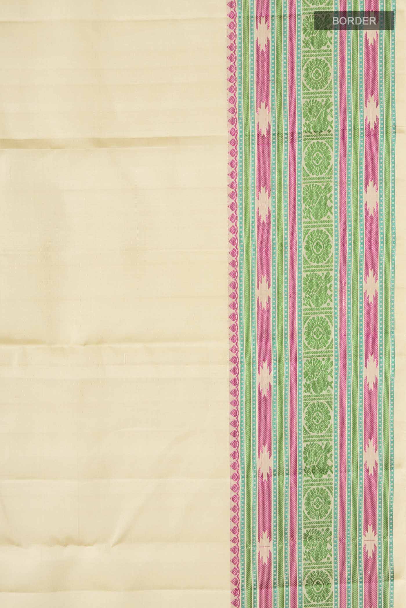 Sandal Kanchipuram Silk Saree - Image 3