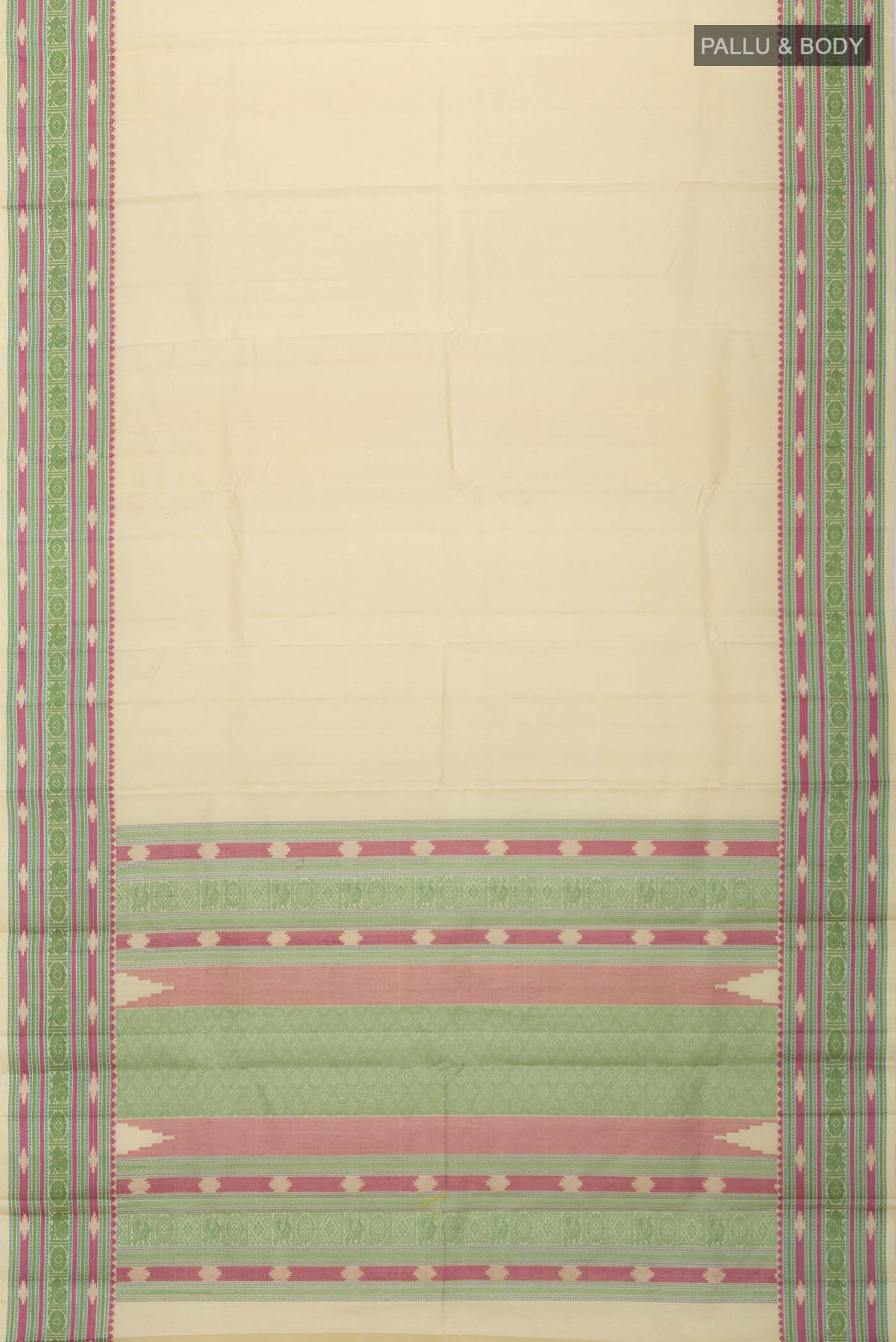 Sandal Kanchipuram Silk Saree - Image 6