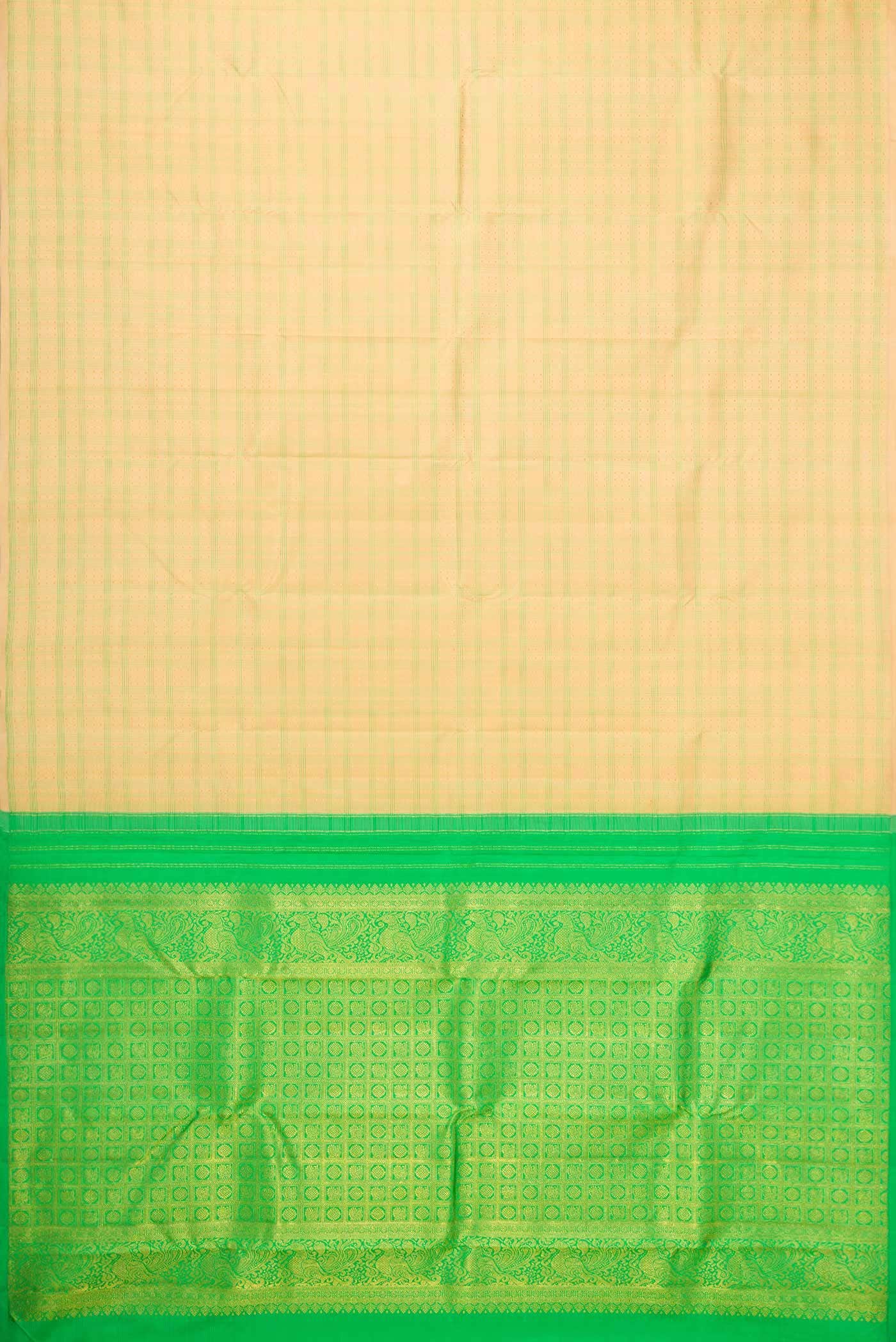 Sandal Kanchipuram Silk Saree - Image 4