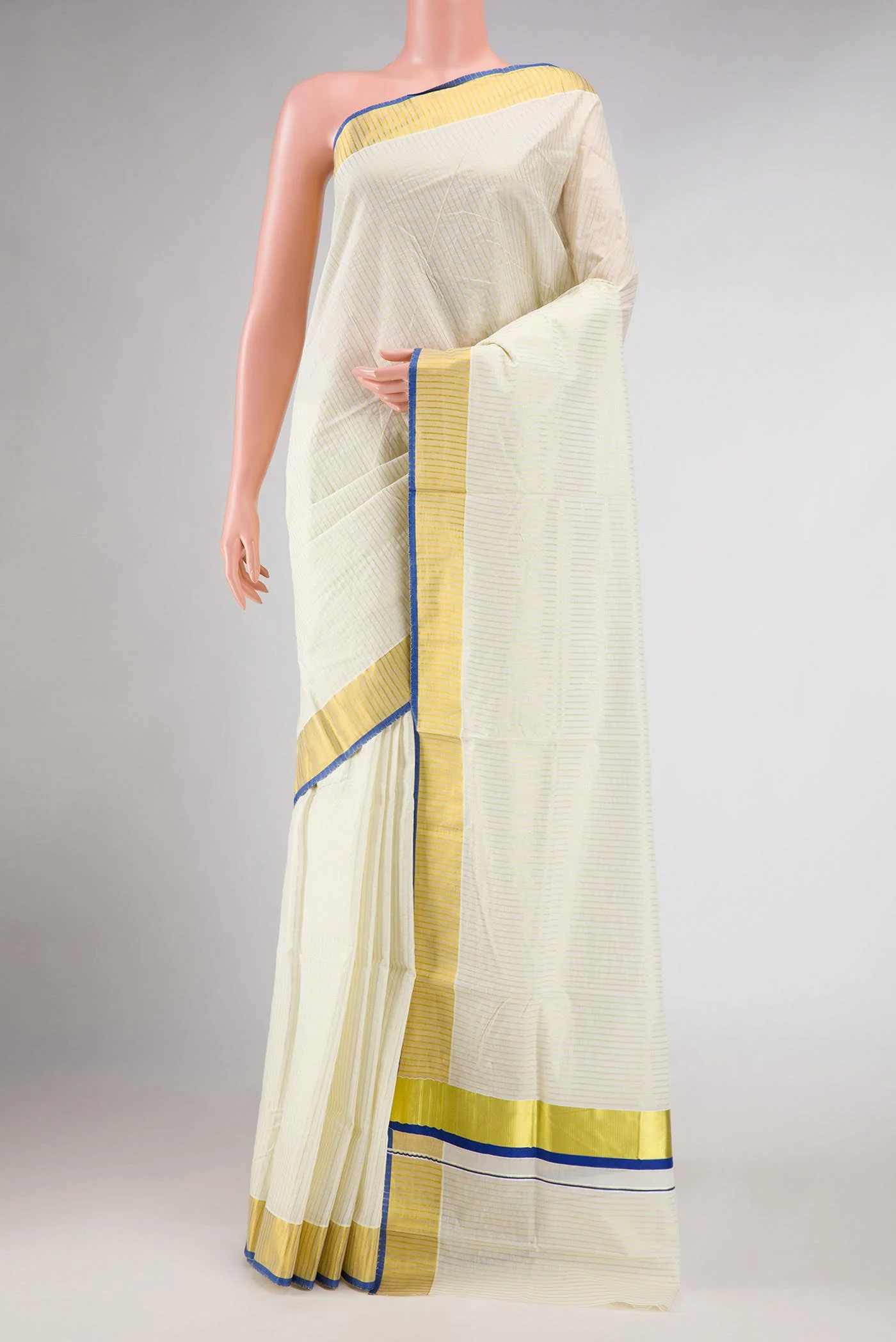 Sandal Kerala Cotton Saree