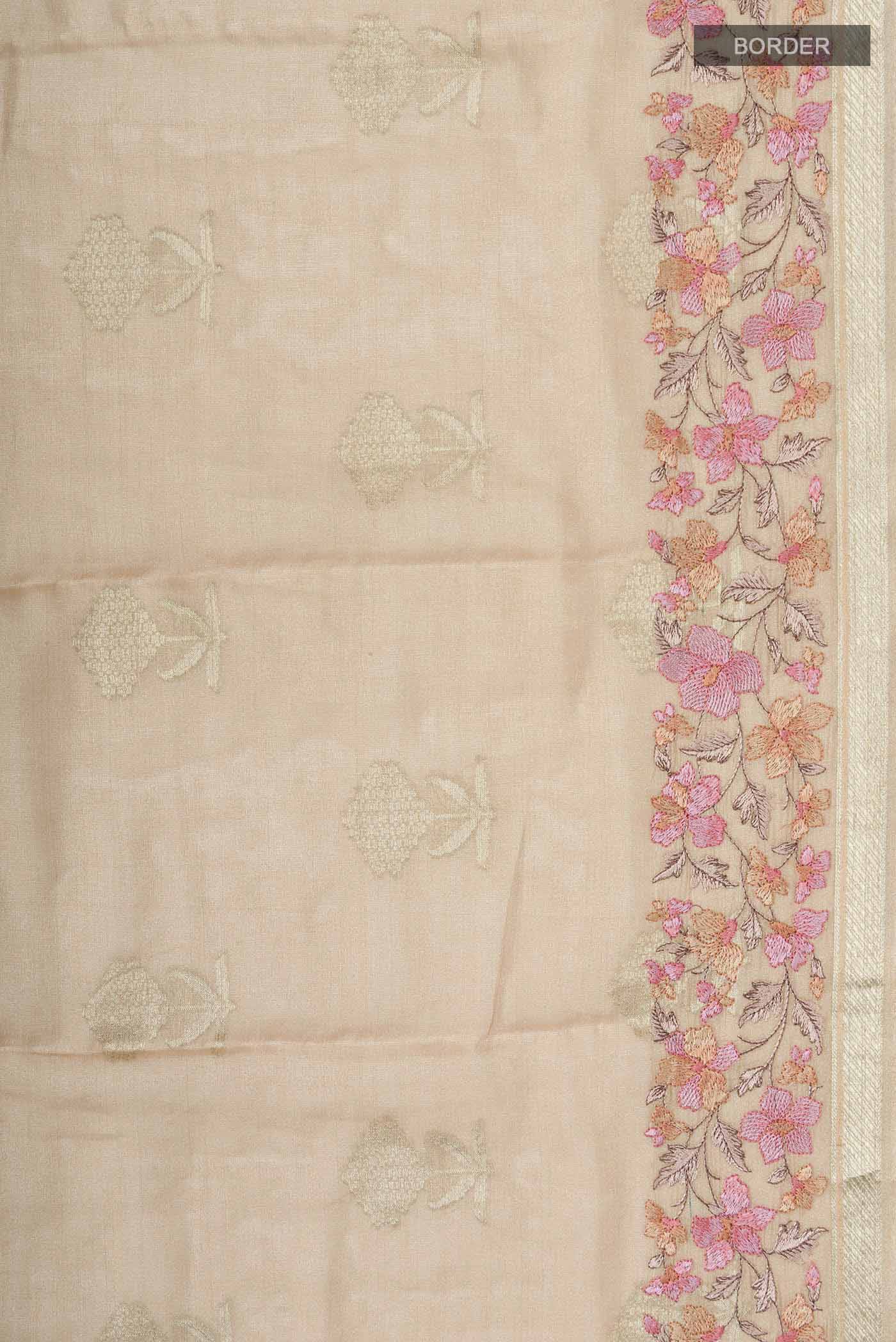Sandal Mysore Georgette Saree - Image 3