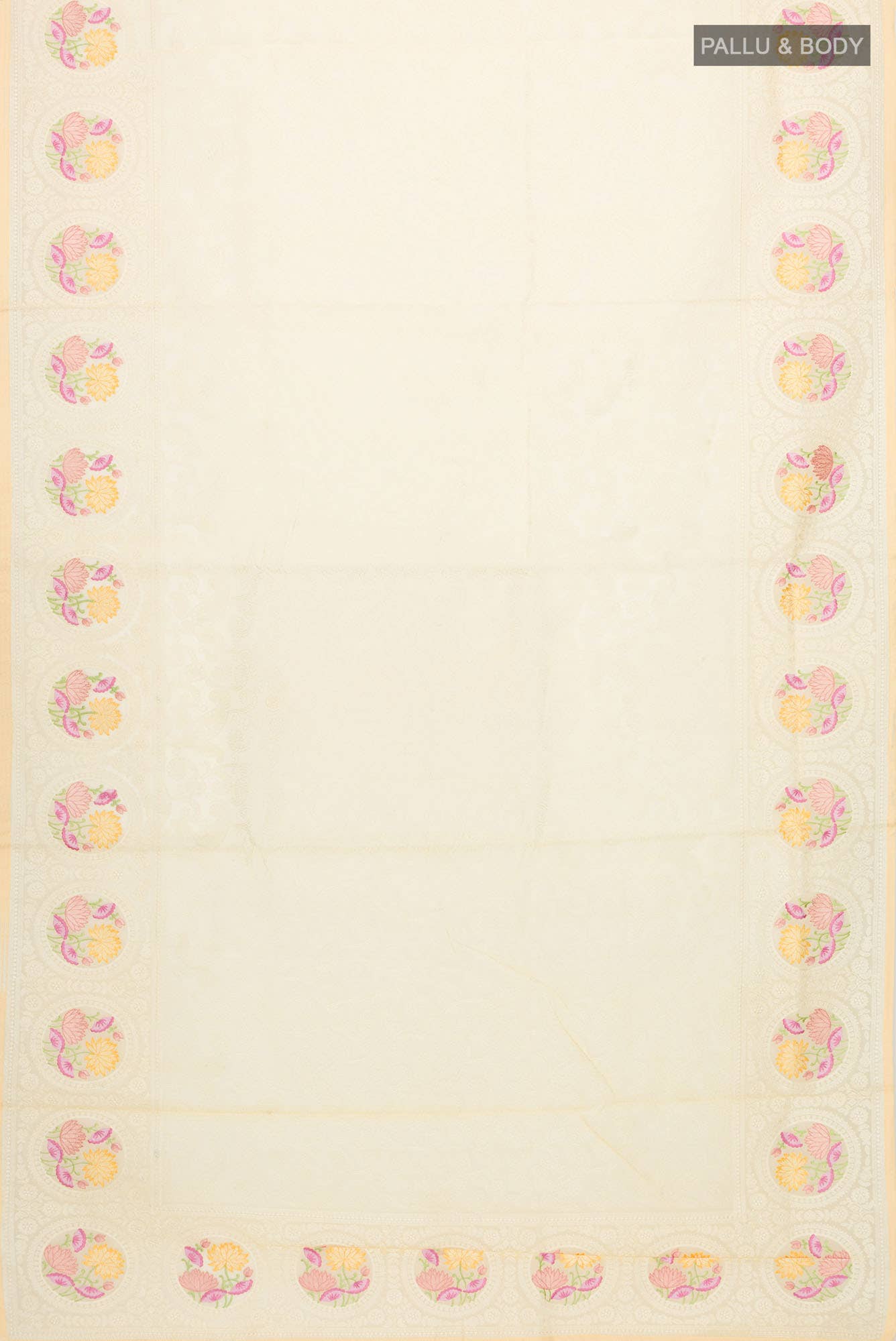 Sandal Organza Silk Saree - Image 3