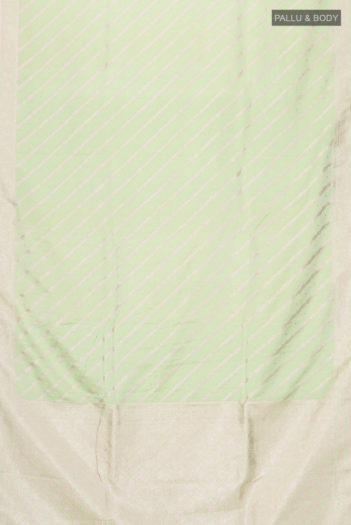Sea Green Blended Banarasi Silk Saree - Image 3