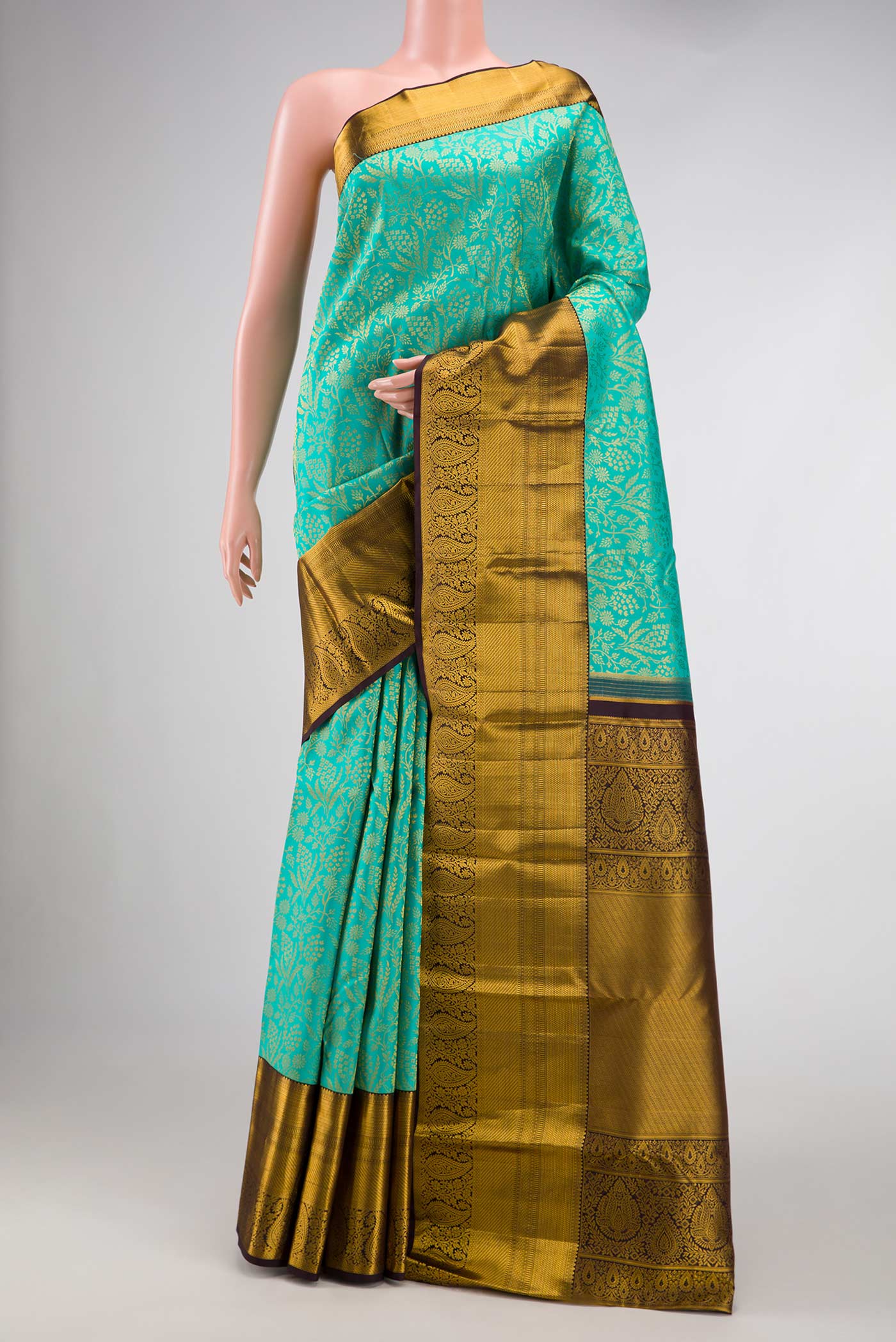 Blue Kanchipuram Silk Saree