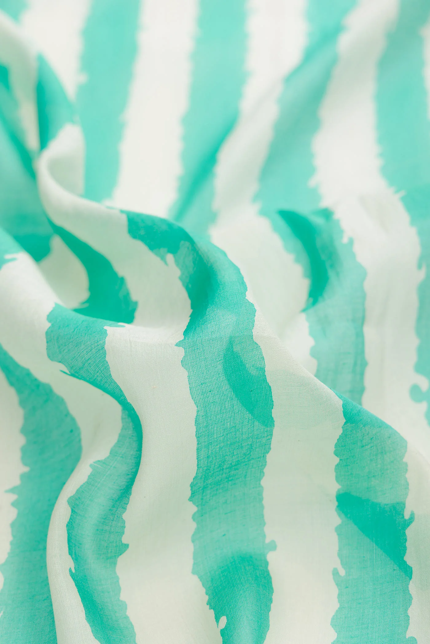Sea Green Dual Tone Tussar Silk Saree - Image 2