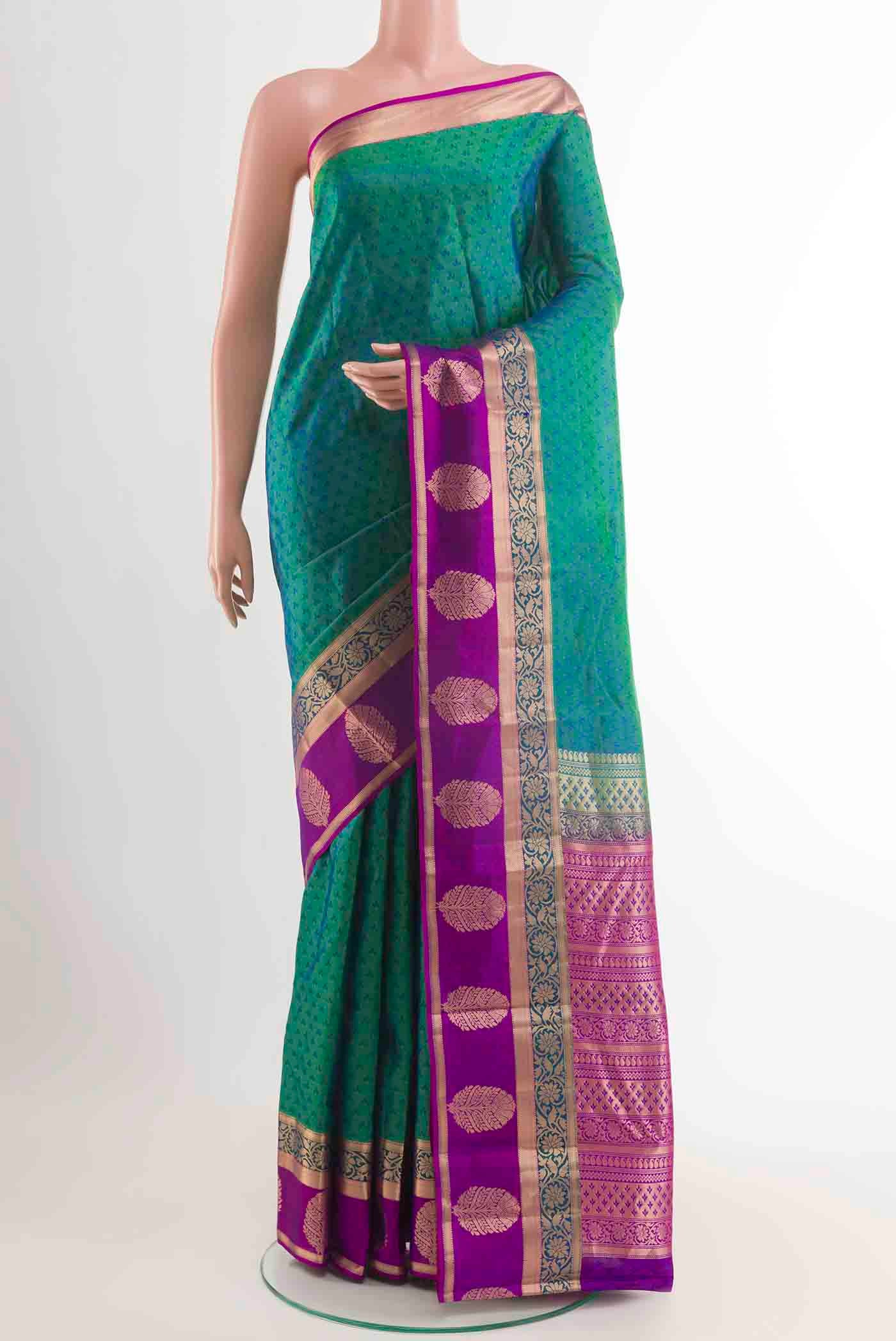 Multi Color Kanjivaram Silk Saree