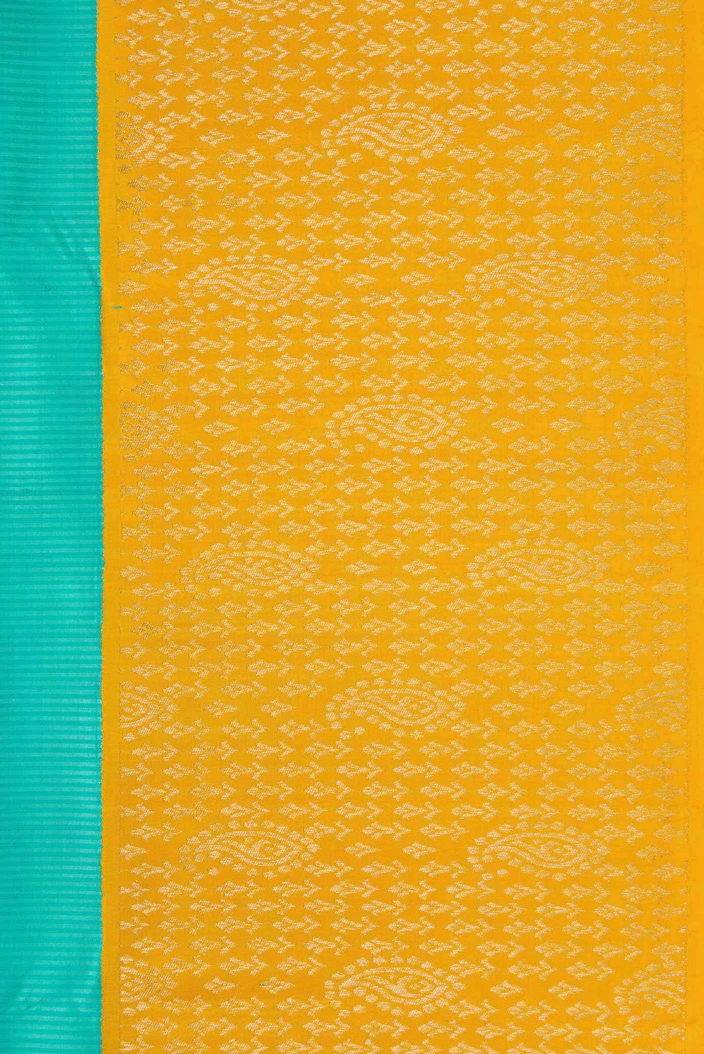 Sea Green Kanchipuram Silk Saree - Image 6