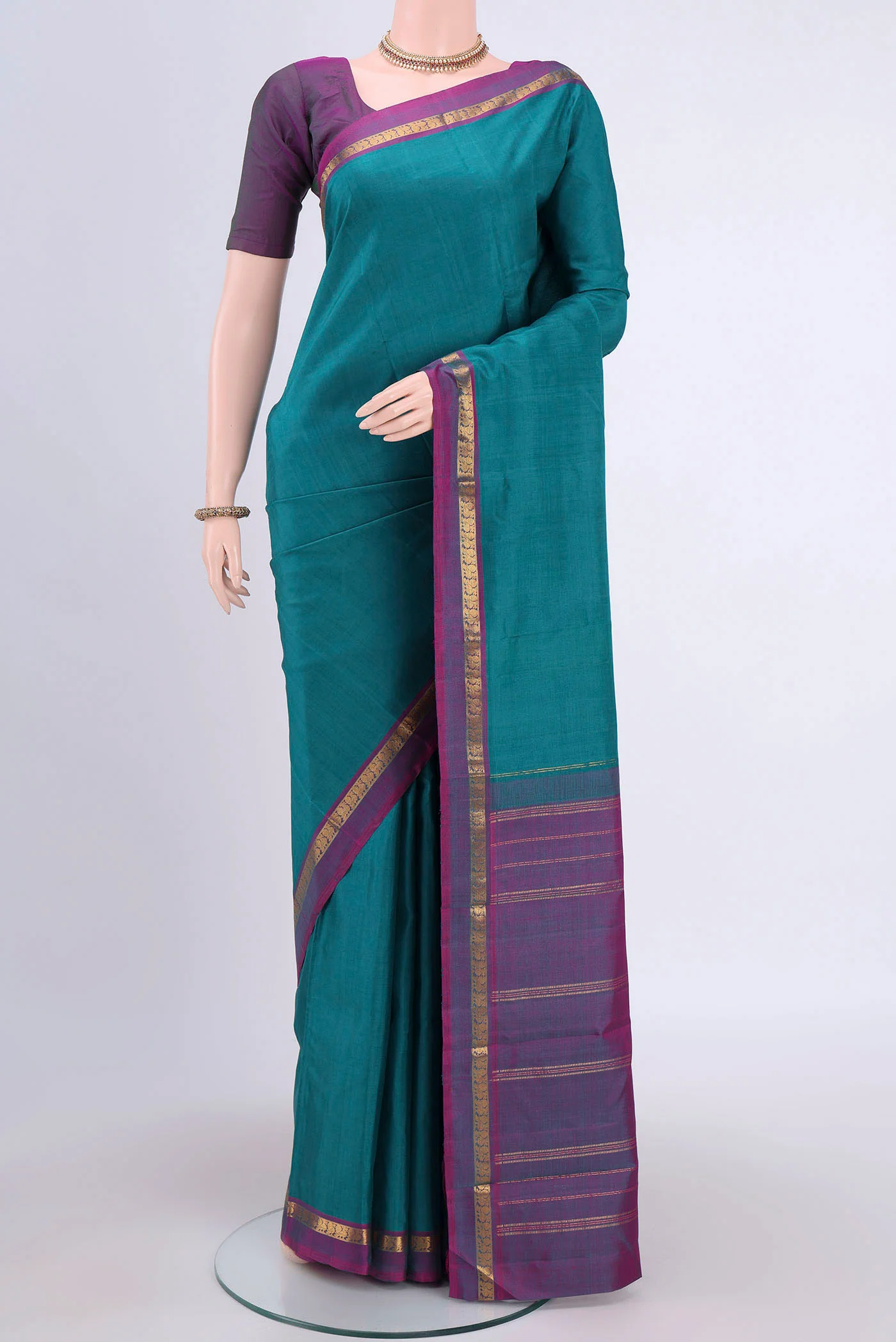Blue Kanjivaram Silk Saree