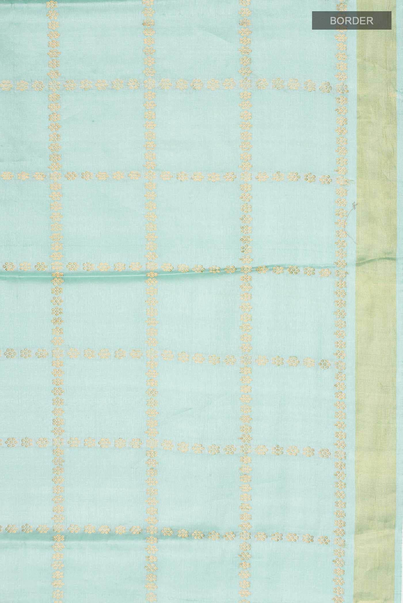 Sea Green MP Tussar Saree - Image 6
