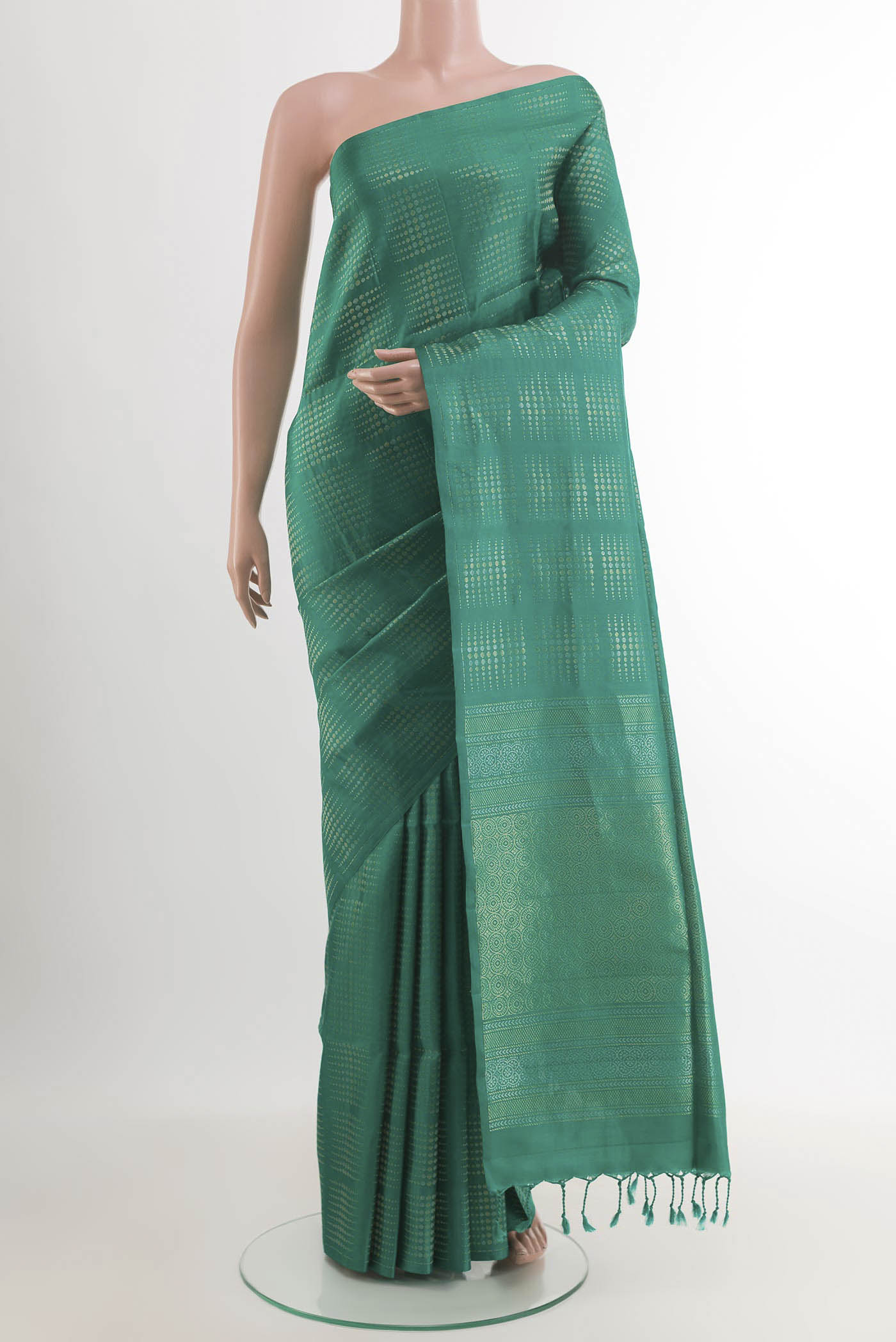 Sea Green Soft Silk Saree