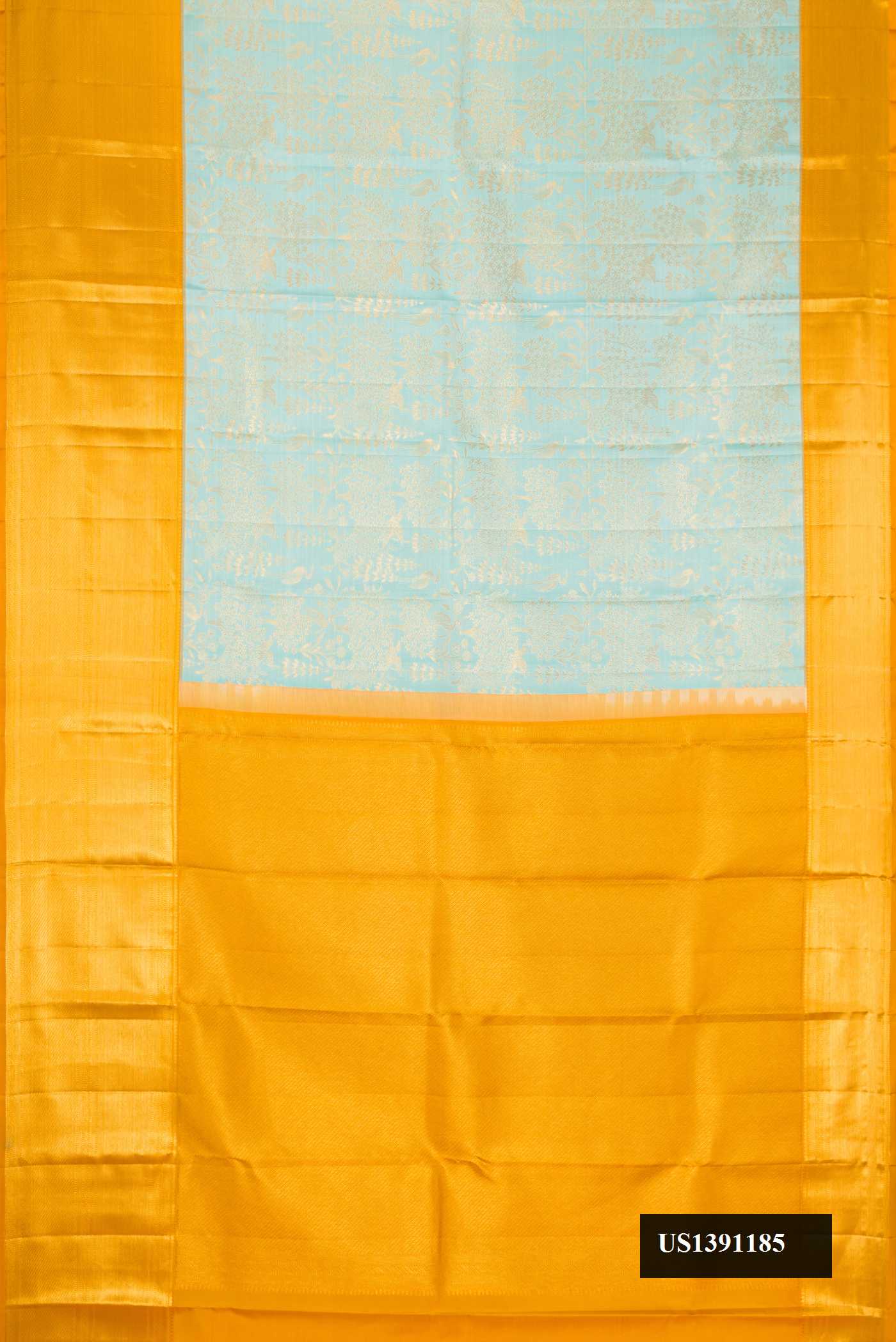 Sky Blue Dual Tone Kanchipuram Silk Saree