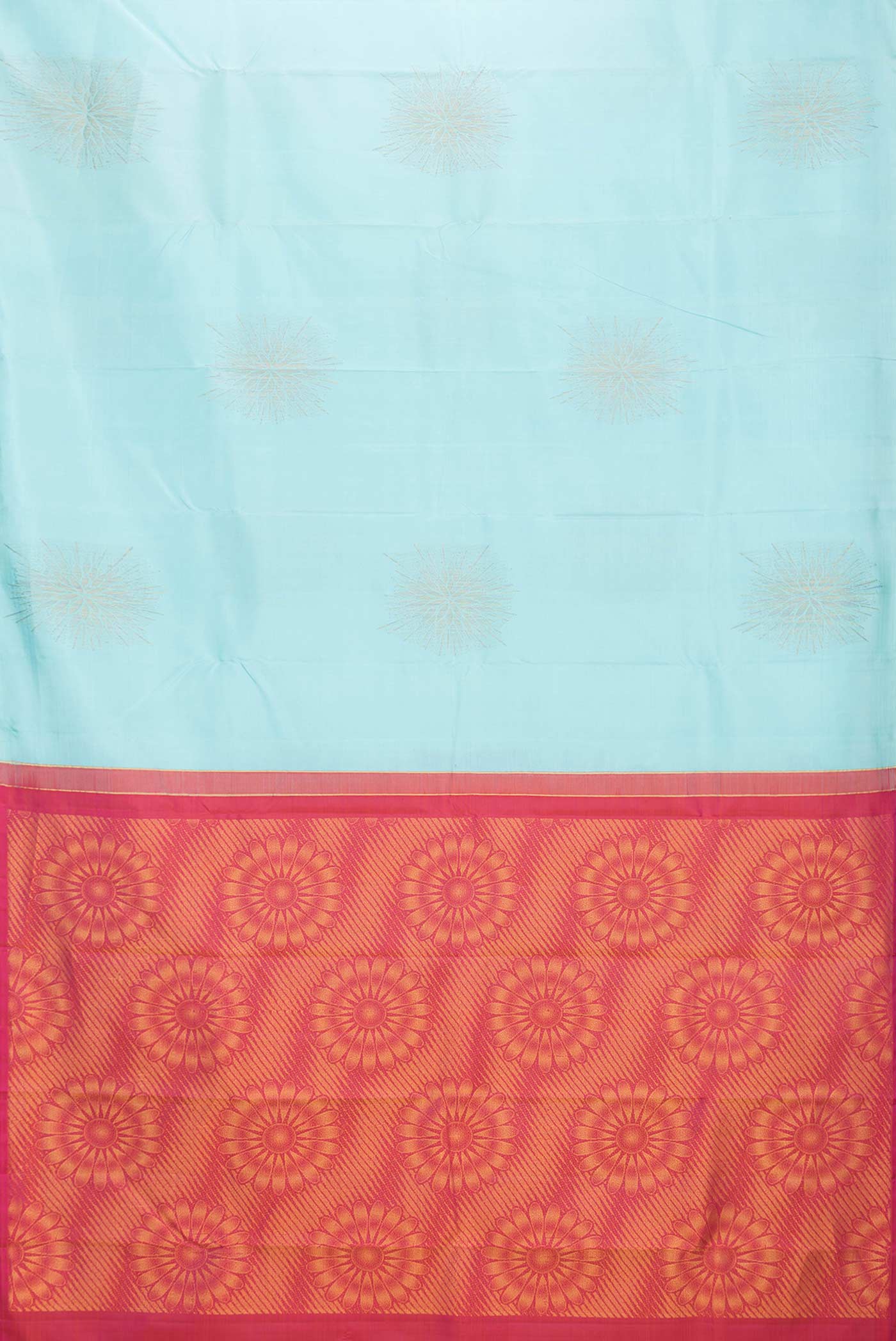 Light Blue Soft Silk Saree - Image 6