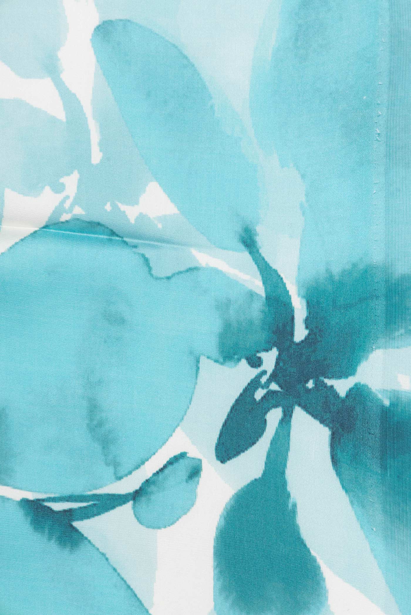 Sky Blue Satin Silk Saree - Image 3