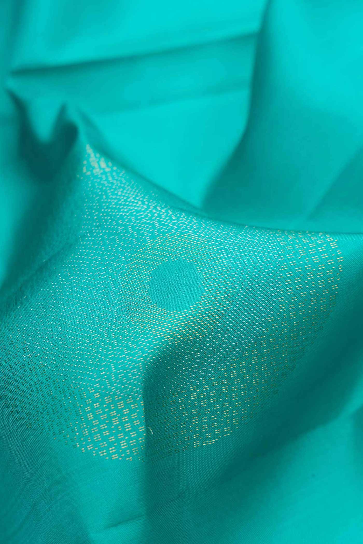 Sky Blue Dual Tone Soft Silk Saree - Image 2
