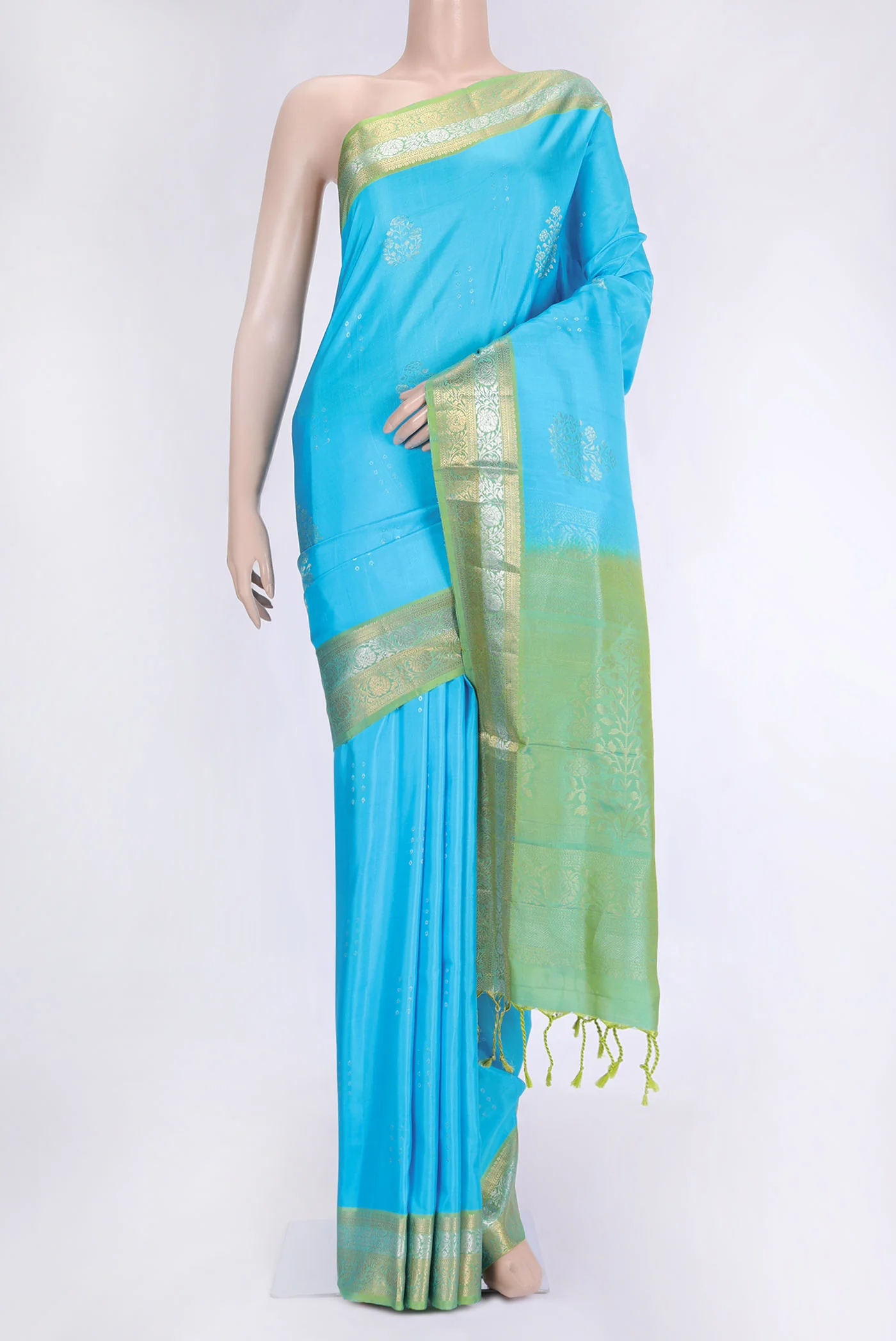 Sky Blue Soft Silk Saree