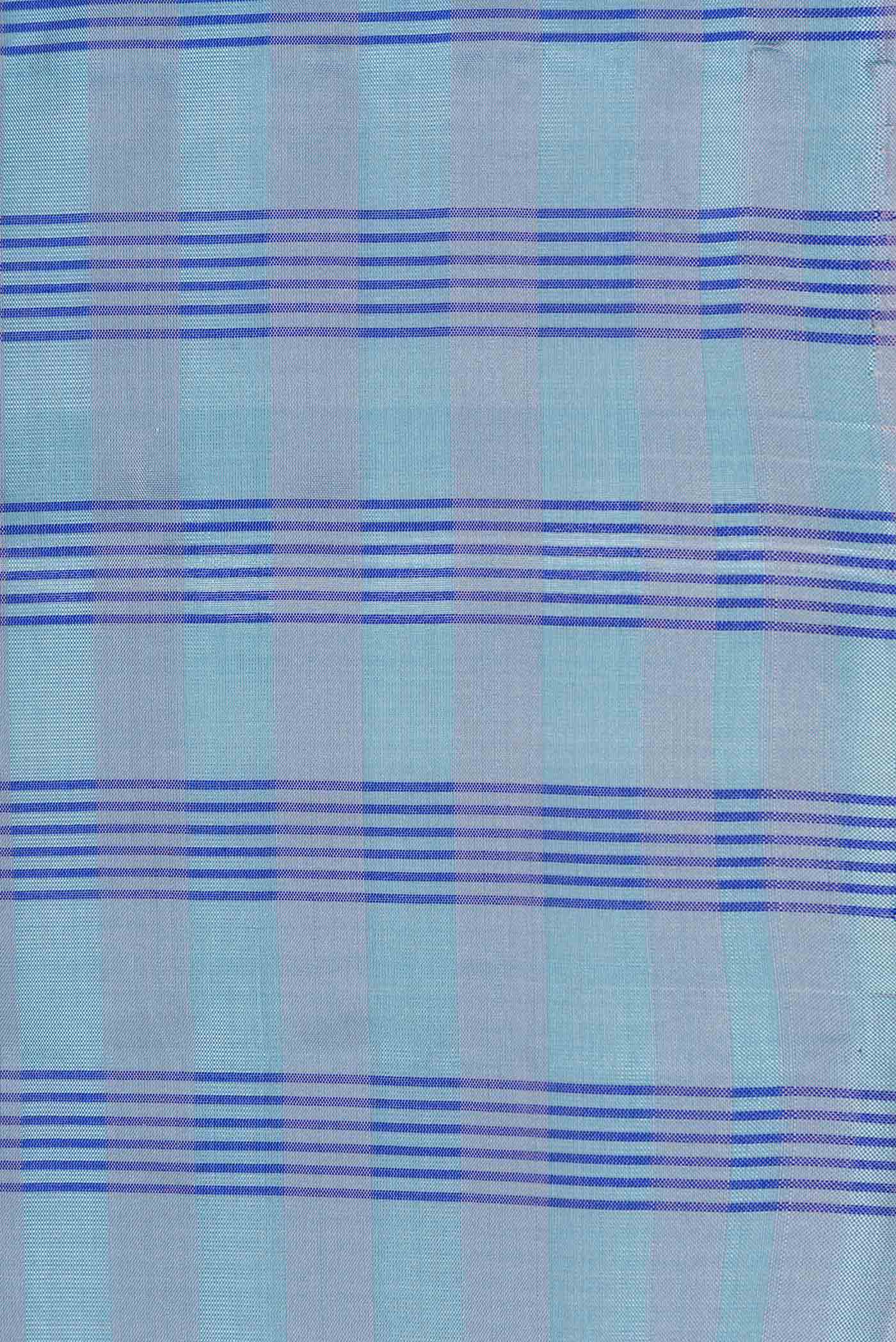 Blue Soft Silk Saree - Image 3