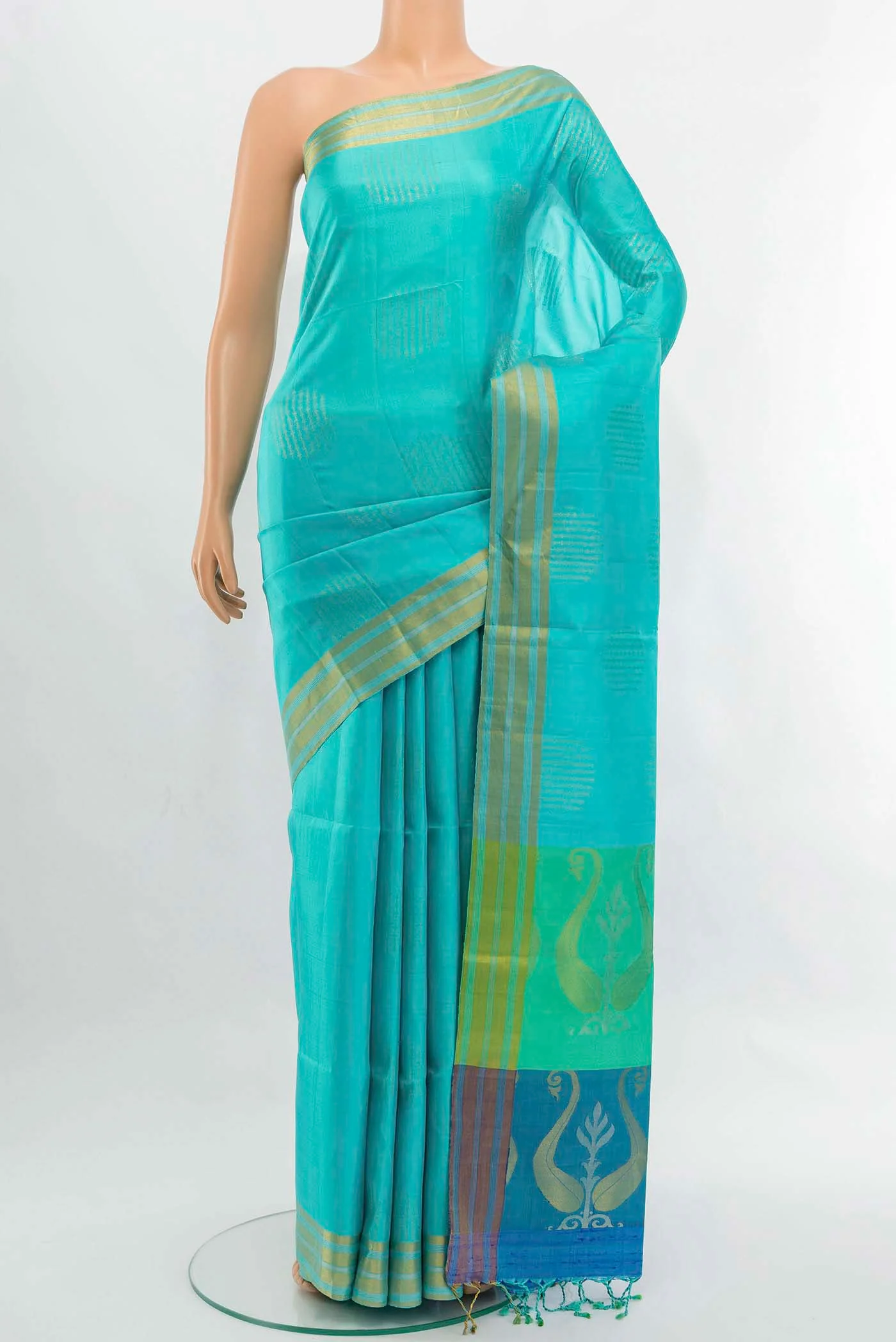 Sky Blue Soft Silk Saree