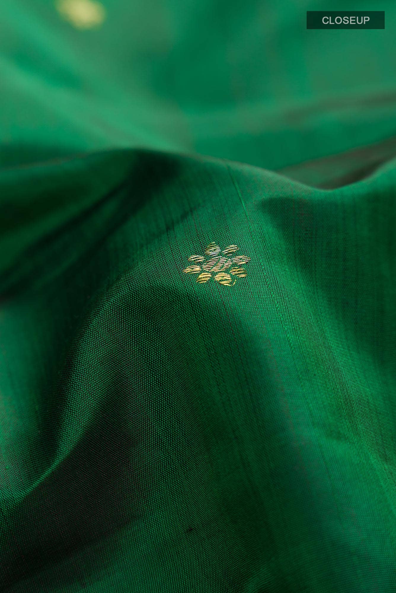 Tarangini-Green Kanchipuram Silk Saree - Image 3